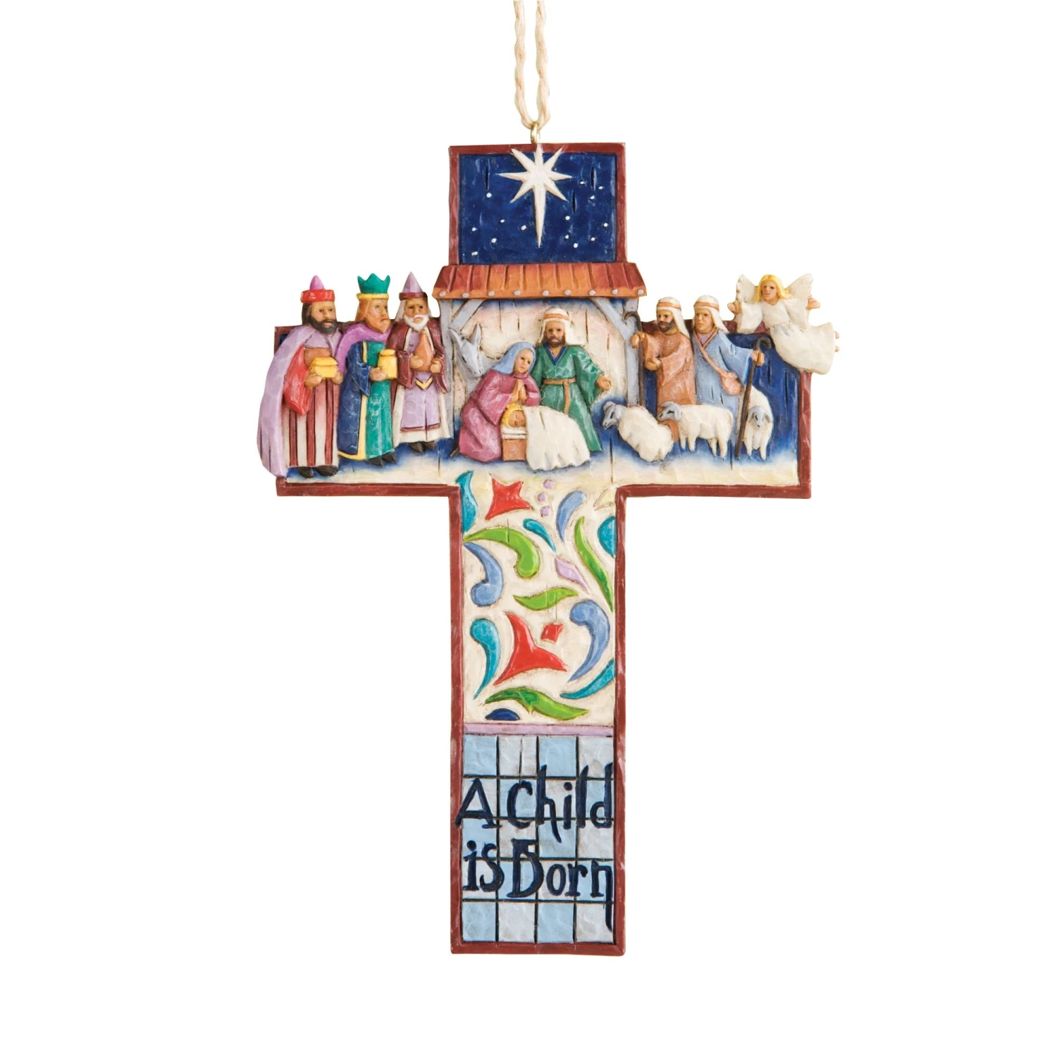 Enesco Gift Cross Nativity Scene Ornament(Cross Nativity Scene) 1 Enesco Gift Cross Nativity Scene Ornament(Cross Nativity Scene)