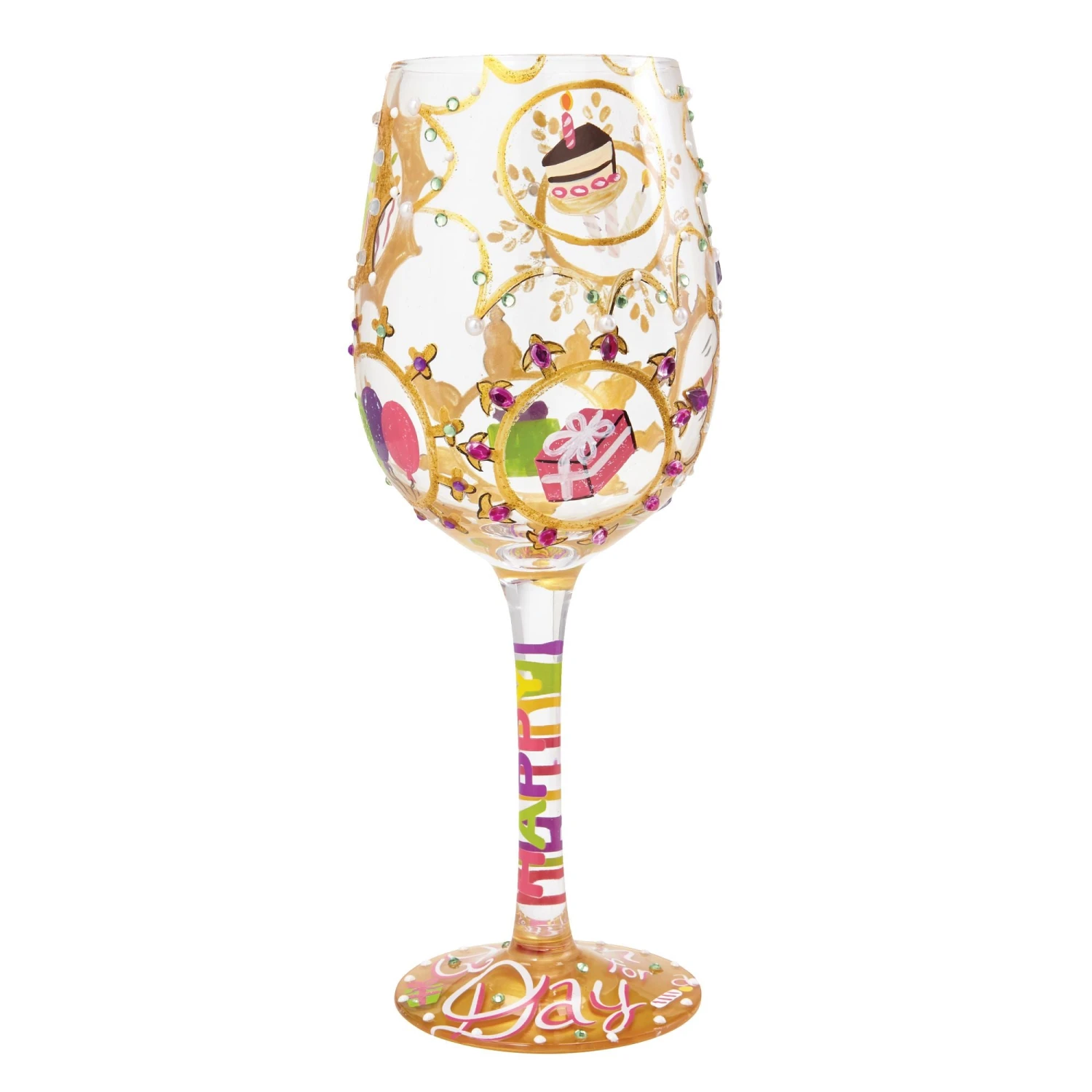 Enesco Gift Wine Glass Queen For A Day(Wine Glass Queen For A Day) 1 Enesco Gift Wine Glass Queen For A Day(Wine Glass Queen For A Day)