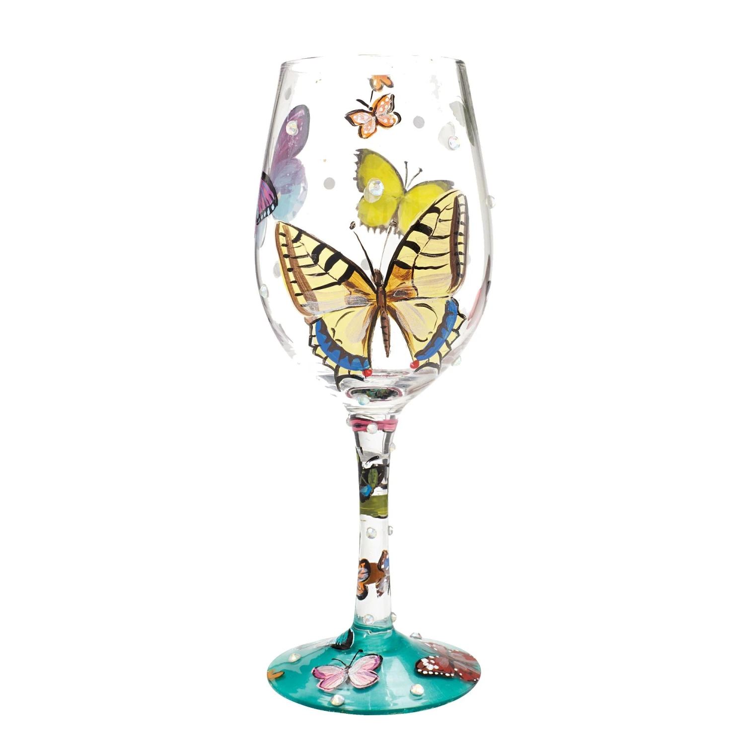 Enesco Gift Wine Glass Butterflies(Wine Glass Butterflies) 1 Enesco Gift Wine Glass Butterflies(Wine Glass Butterflies)