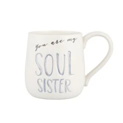 Enesco Gift SOUL SISTER ETCHED MUG(Soul Sister Etched Mug)