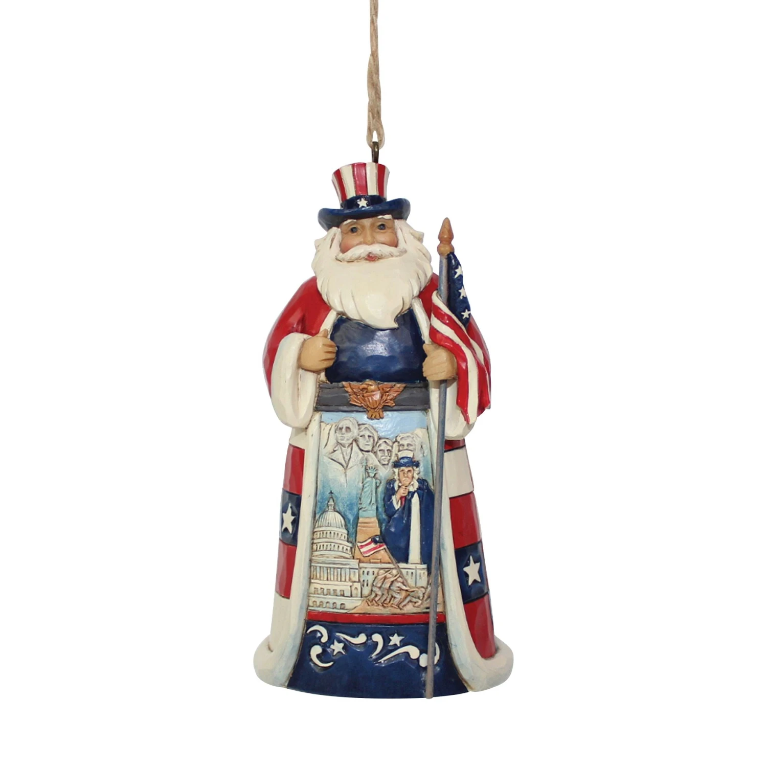Enesco Gift American Santa Ornament(American Santa Ornament 1) 1 Enesco Gift American Santa Ornament(American Santa Ornament 1)