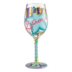 Enesco Gift Wine Glass Happy Retirement(Wine Glass Happy Retirement 1)