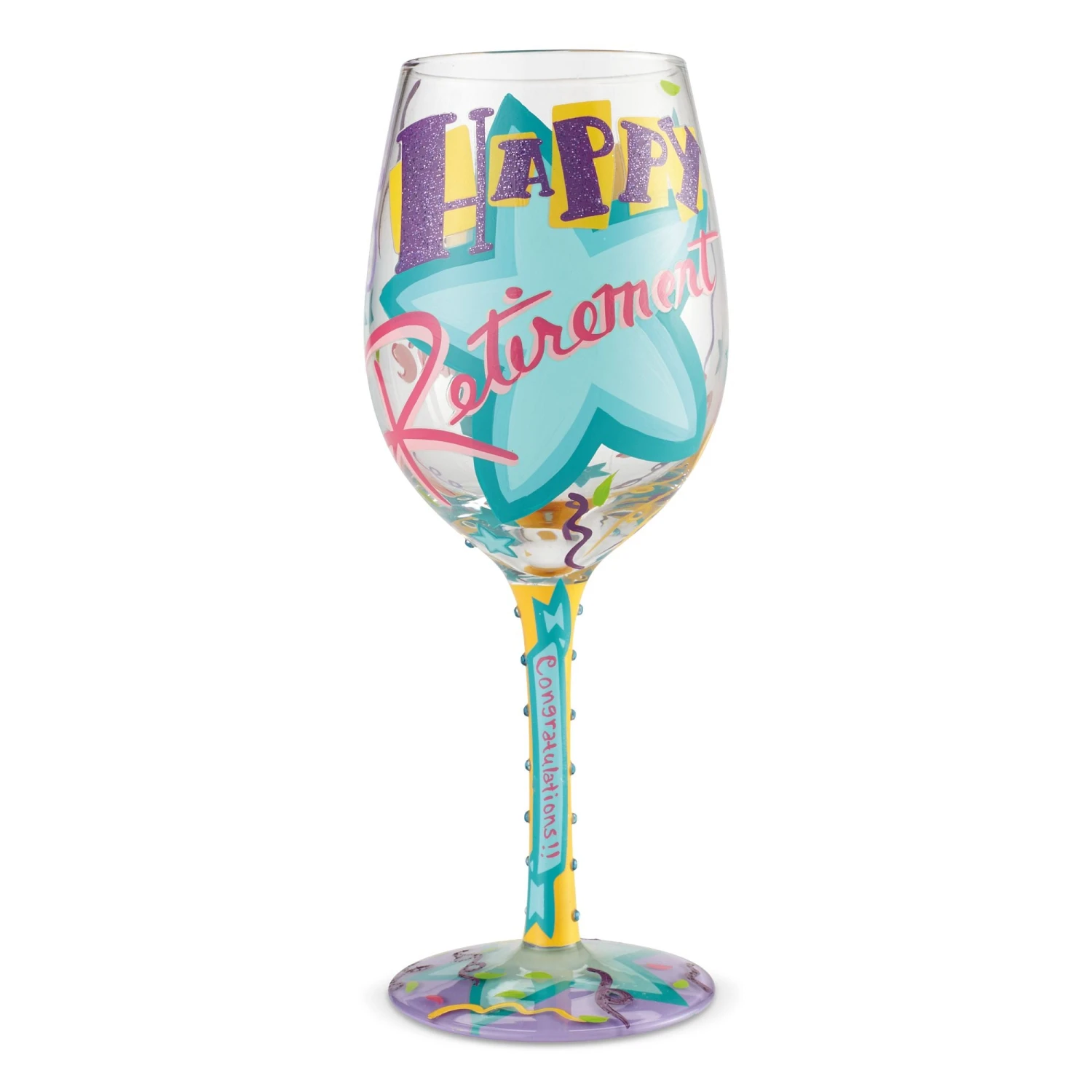 Enesco Gift Wine Glass Happy Retirement(Wine Glass Happy Retirement 1) 1 Enesco Gift Wine Glass Happy Retirement(Wine Glass Happy Retirement 1)