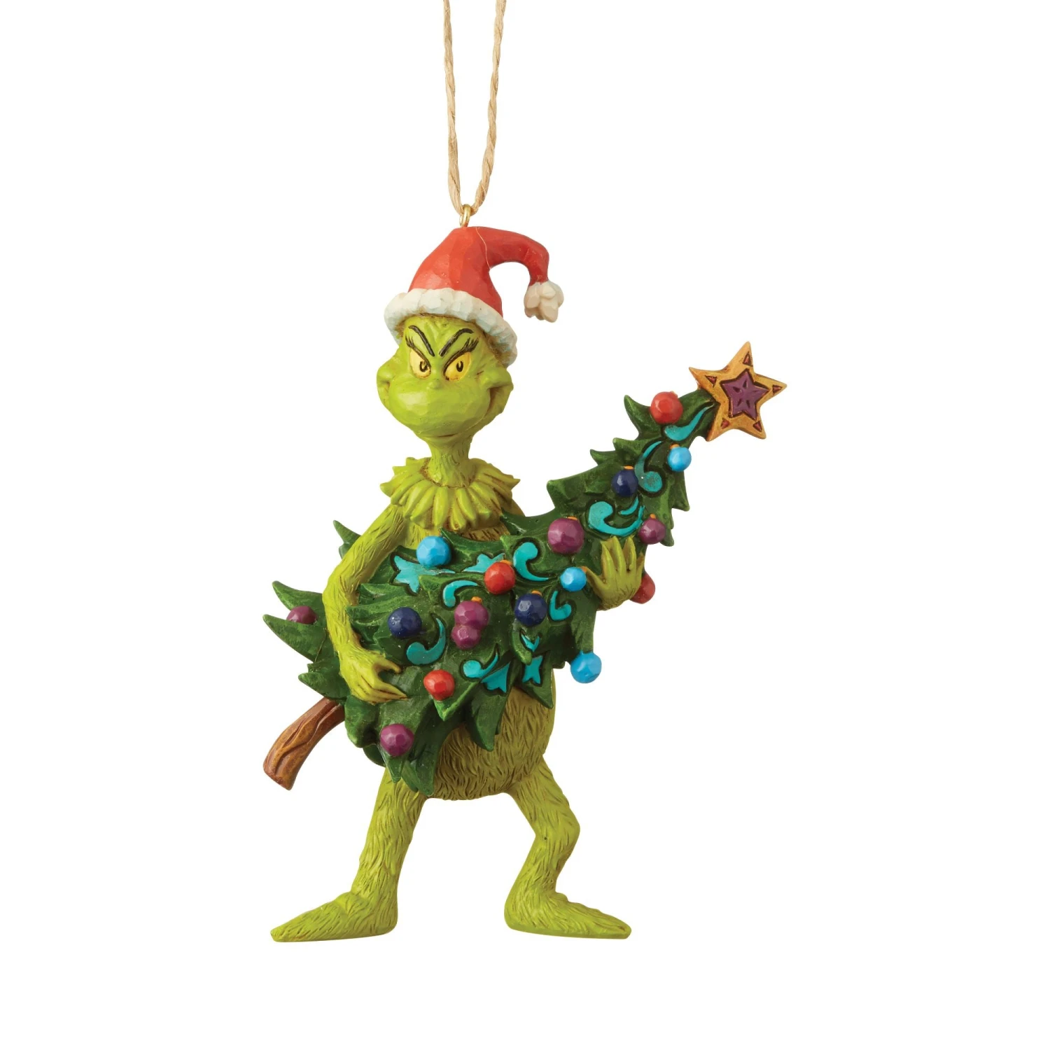 Enesco Gift Grinch And Tree Ornament(Grinch Holding Tree) 1 Enesco Gift Grinch And Tree Ornament(Grinch Holding Tree)