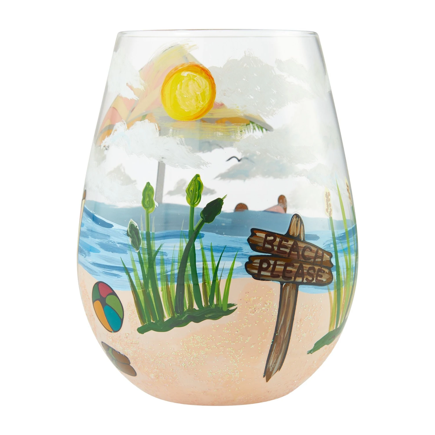 Enesco Gift Stemless Beach Please(Stemless Beach Please) 2 Enesco Gift Stemless Beach Please(Stemless Beach Please) - Image 2