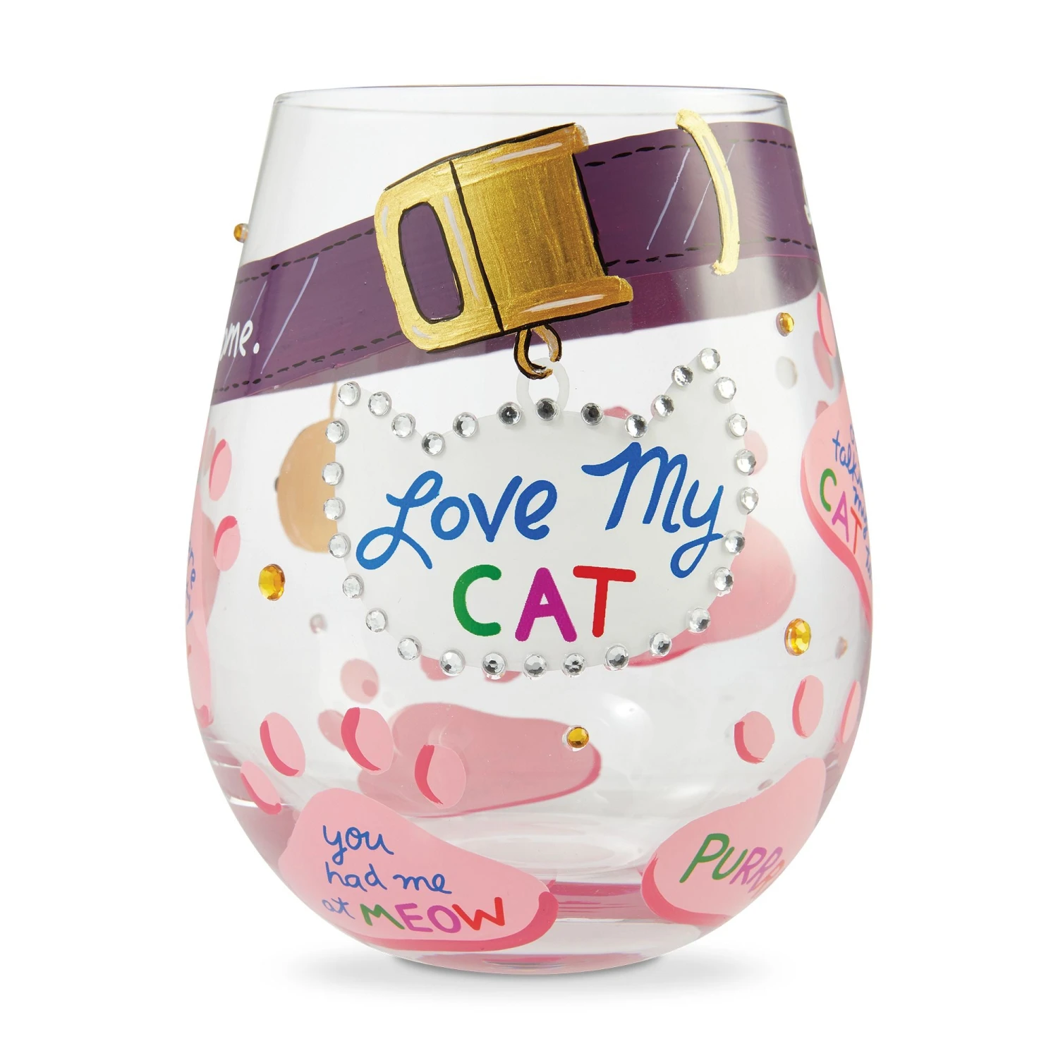 Enesco Gift Stemless Love My Cat(Stemless Love My Cat) 1 Enesco Gift Stemless Love My Cat(Stemless Love My Cat)