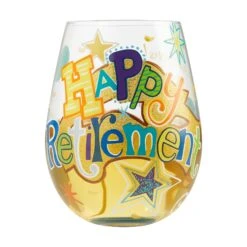 Enesco Gift Stemless Happy Retirement(Stemless Happy Retirement) -Enesco Gift 6006303 2