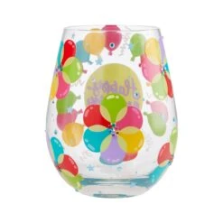 Enesco Gift Balloons Stemless Wine Glass(Balloons Stemless Wine Glass) -Enesco Gift 6008682 2