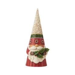 Enesco Gift Christmas Gnome Holding Holly(Christmas Gnome Holding Holly)