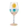 Enesco Gift Wine Glass Sun On The Beach(Wine Glass Sun On The Beach)