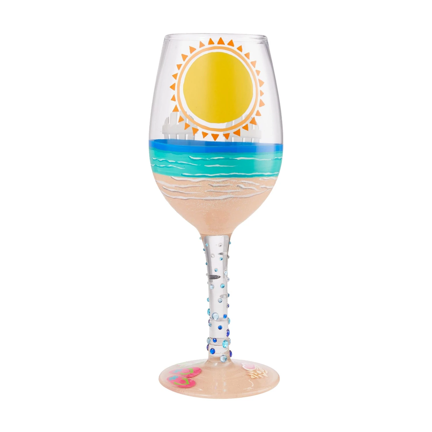 Enesco Gift Wine Glass Sun On The Beach(Wine Glass Sun On The Beach) 3 Enesco Gift Wine Glass Sun On The Beach(Wine Glass Sun On The Beach) - Image 3
