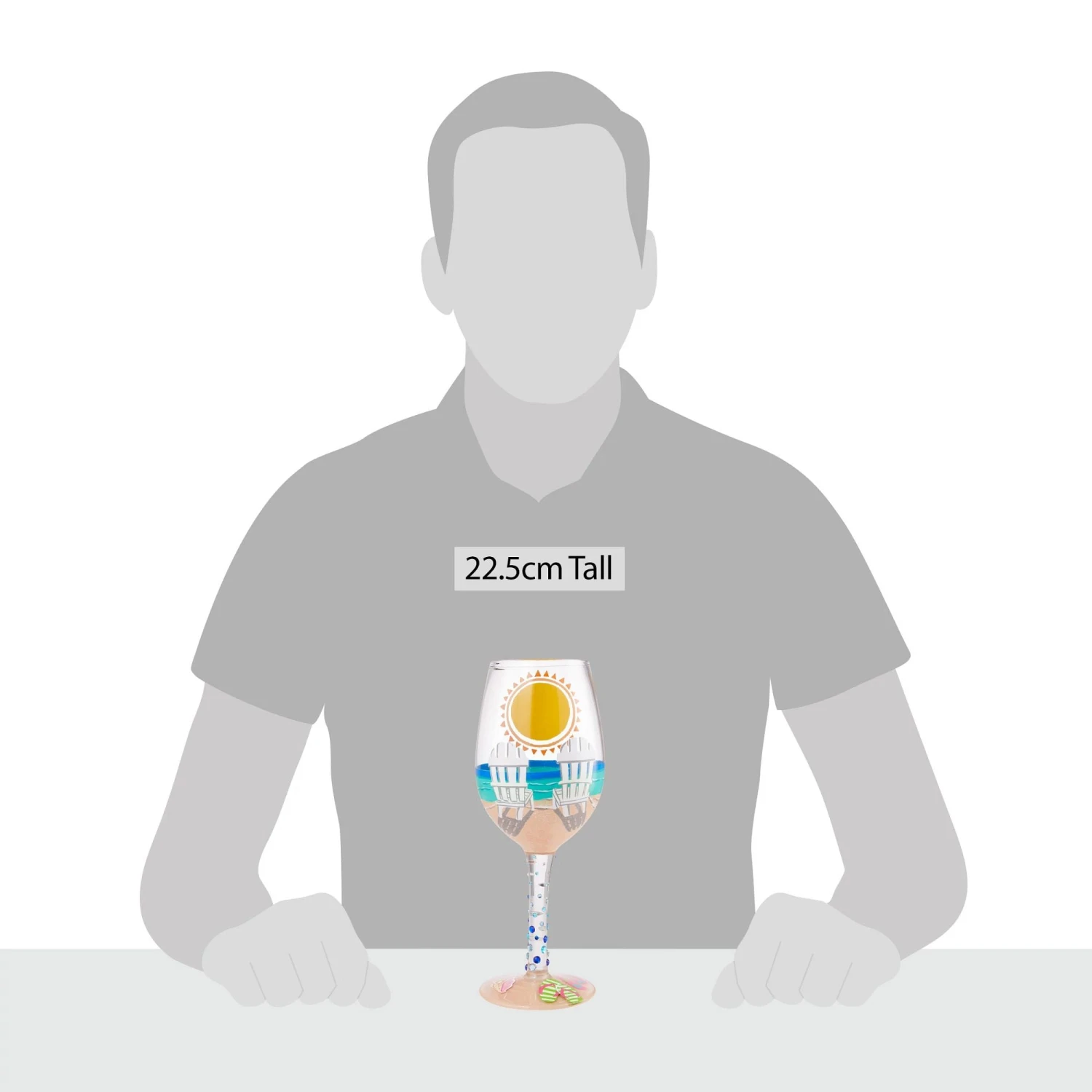 Enesco Gift Wine Glass Sun On The Beach(Wine Glass Sun On The Beach) 4 Enesco Gift Wine Glass Sun On The Beach(Wine Glass Sun On The Beach) - Image 4