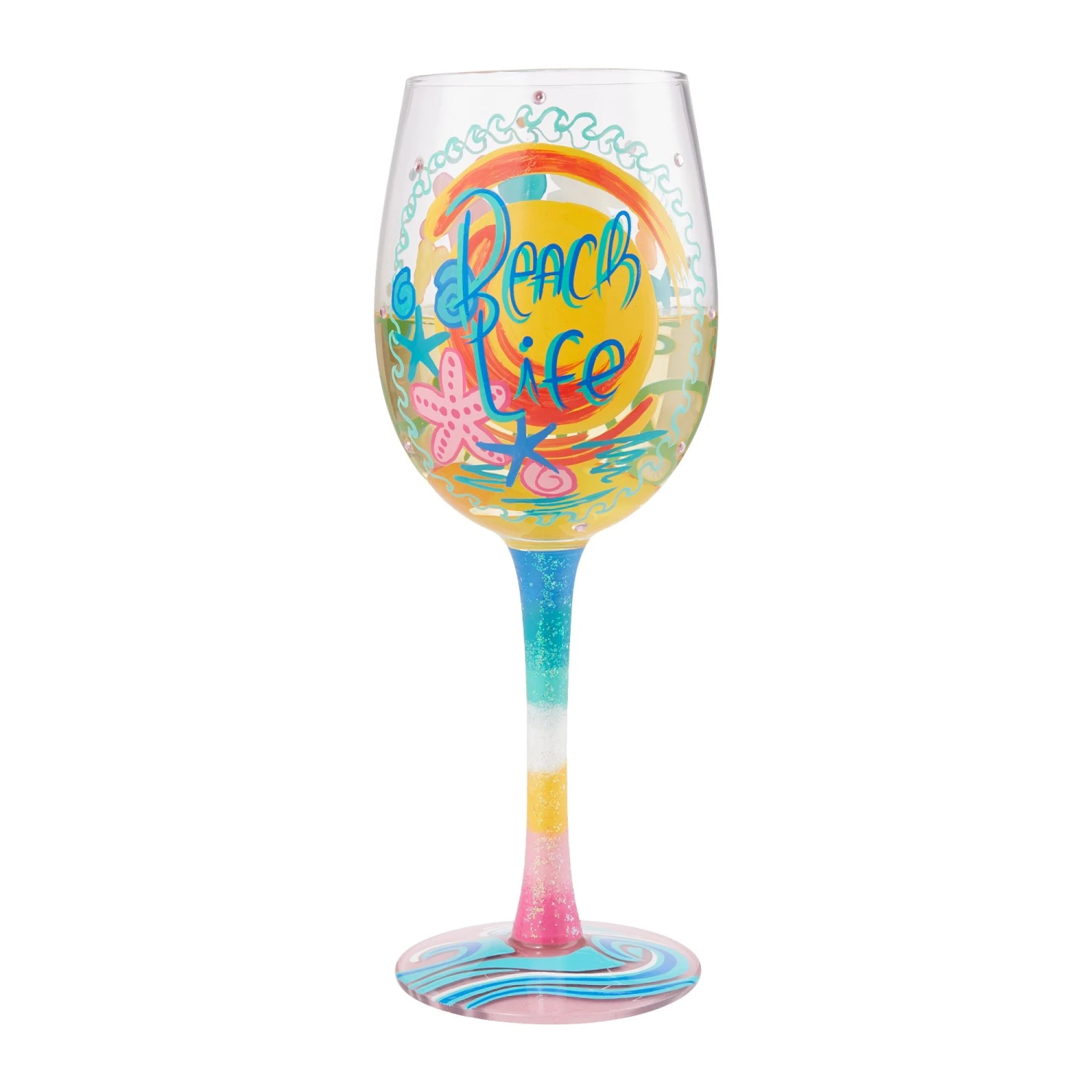 Enesco Gift Wine Glass Beach Life(Wine Glass Beach Life 1) 2 Enesco Gift Wine Glass Beach Life(Wine Glass Beach Life 1) - Image 2