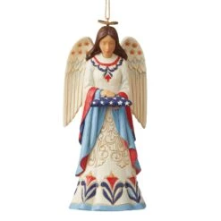 Enesco Gift Patriotic Angel Folded FlagOrn(Patriotic Angel Folded Flagorn)