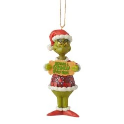 Enesco Gift Grinch Beware A Grinch PVC Orn(Grinch Beware A Grinch Pvc Orn)