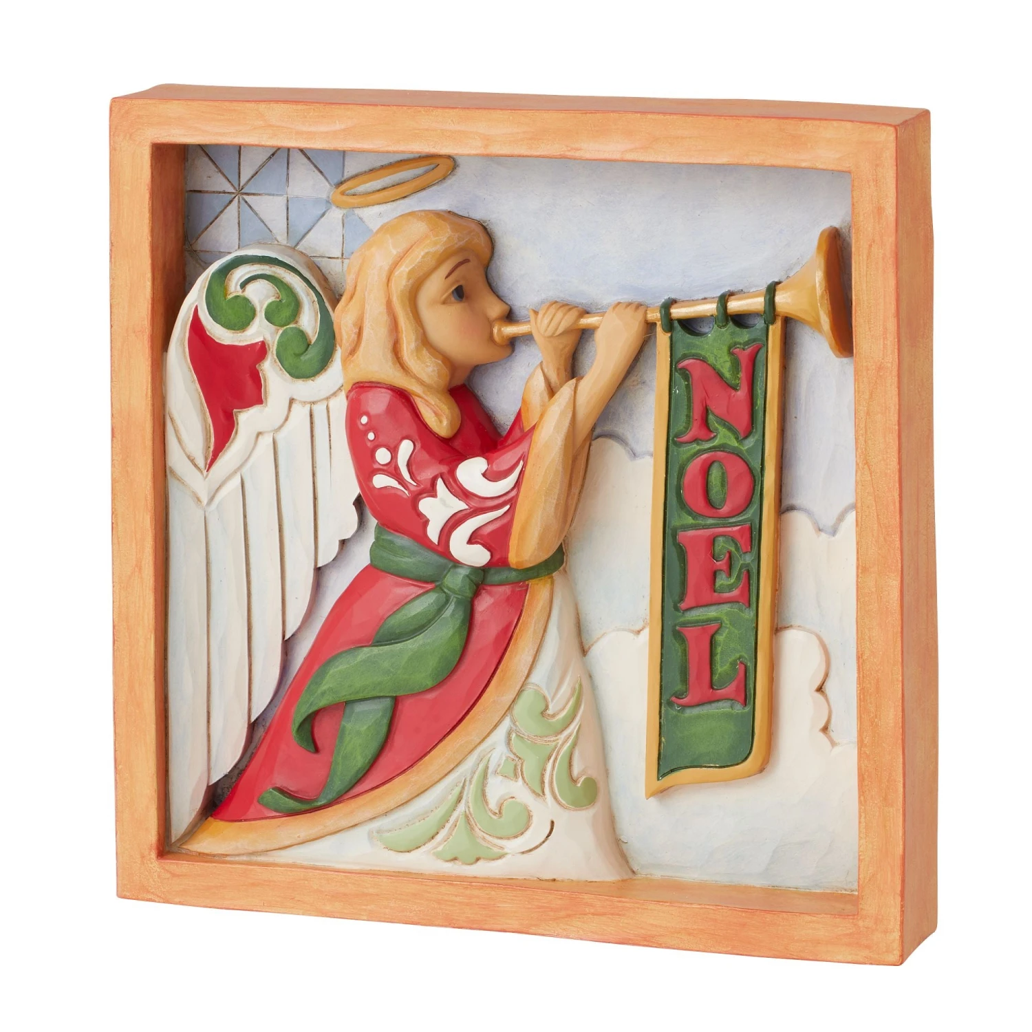 Enesco Gift Angel With Trumpet Plaque(Angel With Trumpet Plaque) 2 Enesco Gift Angel With Trumpet Plaque(Angel With Trumpet Plaque) - Image 2