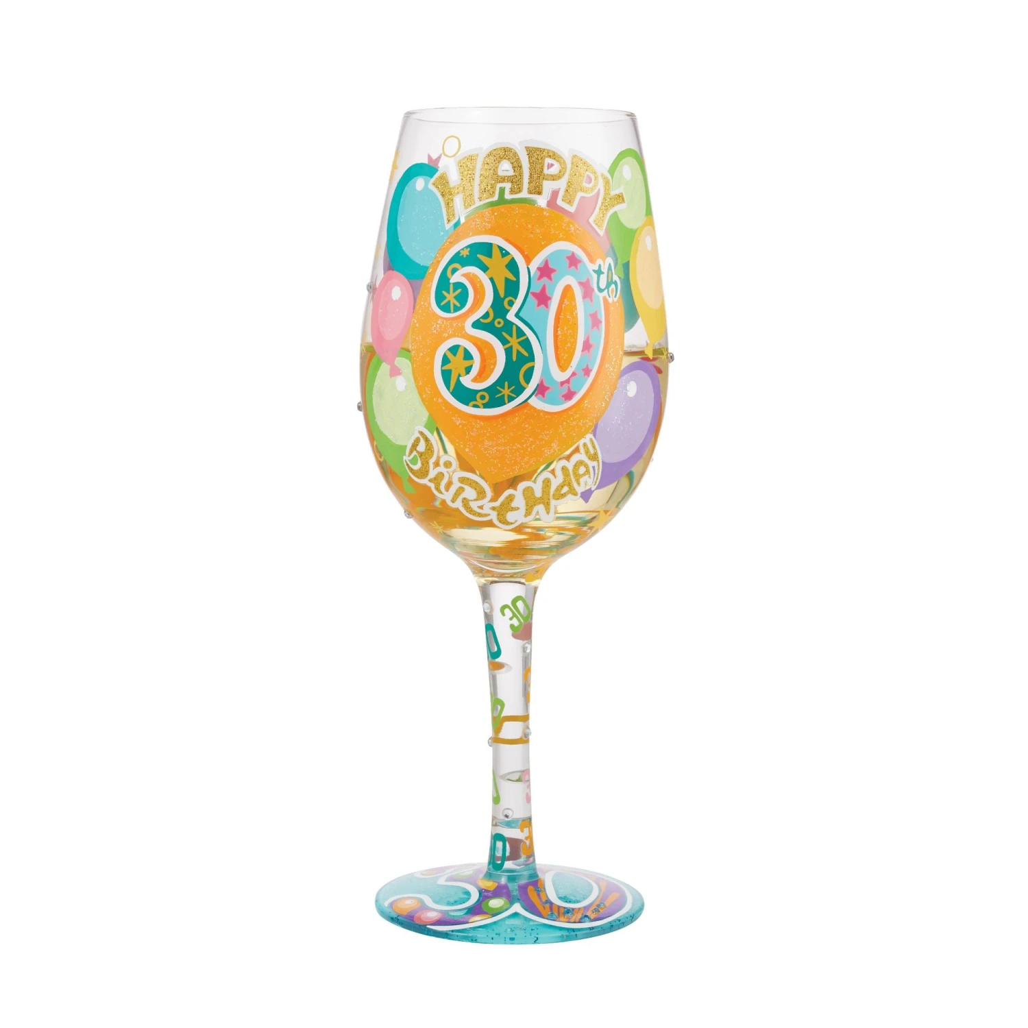 Enesco Gift Wine Glass Happy 30th Birthday(Wine Glass Happy 30th Birthday) 2 Enesco Gift Wine Glass Happy 30th Birthday(Wine Glass Happy 30th Birthday) - Image 2