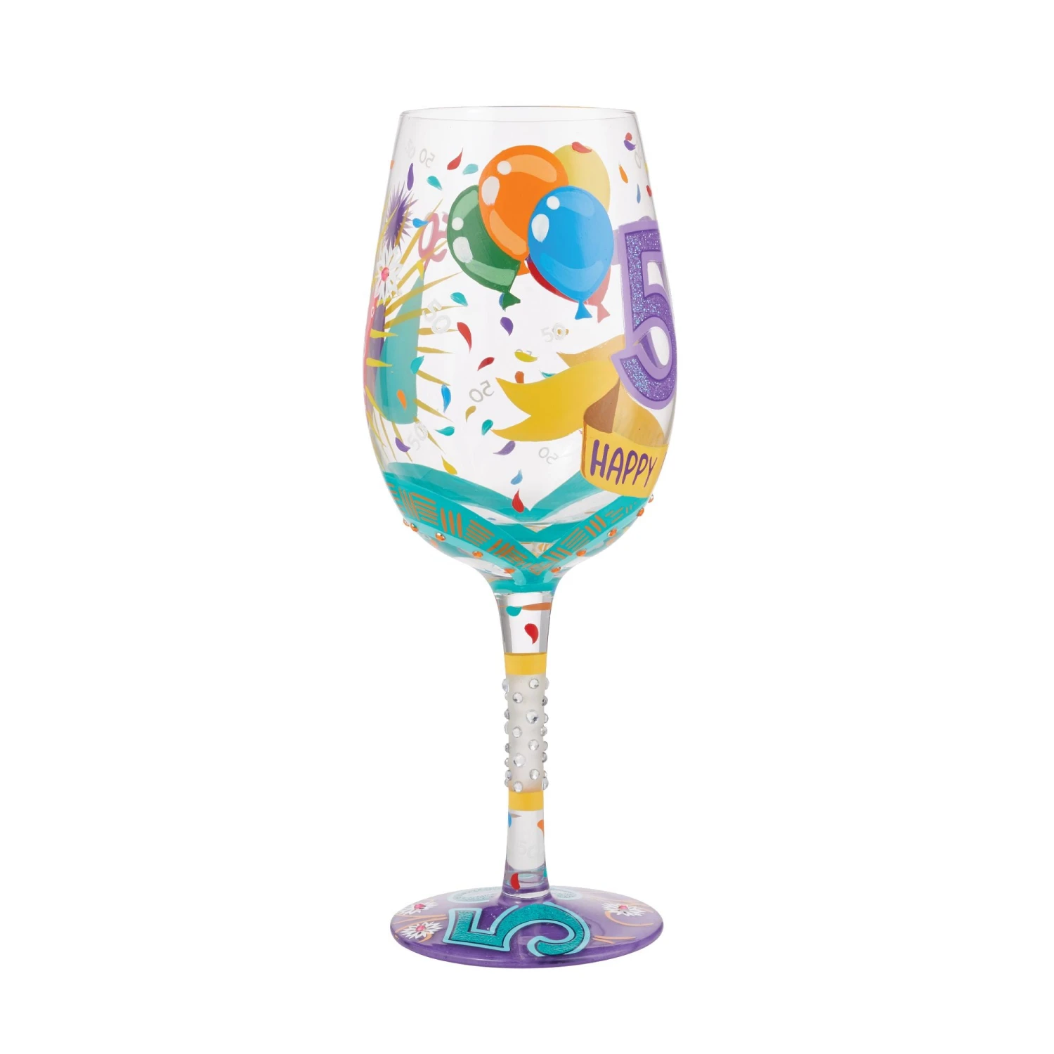 Enesco Gift Wine Glass Happy 50th Birthday(Wine Glass Happy 50th Birthday) 4 Enesco Gift Wine Glass Happy 50th Birthday(Wine Glass Happy 50th Birthday) - Image 4