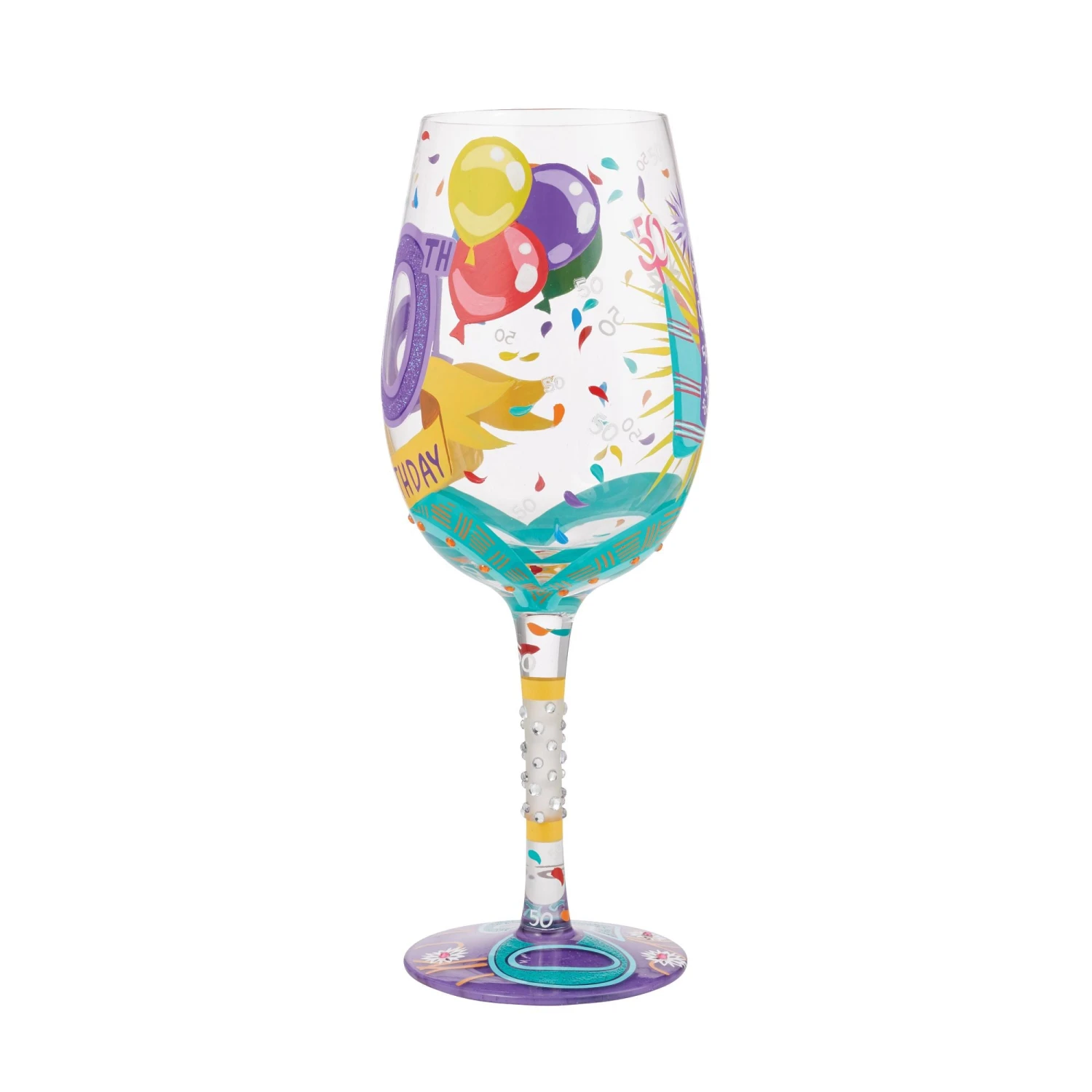 Enesco Gift Wine Glass Happy 50th Birthday(Wine Glass Happy 50th Birthday) 7 Enesco Gift Wine Glass Happy 50th Birthday(Wine Glass Happy 50th Birthday) - Image 7