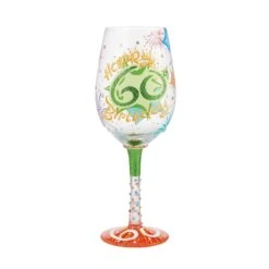 Enesco Gift Wine Glass Happy 60th Birthday(Wine Glass Happy 60th Birthday)
