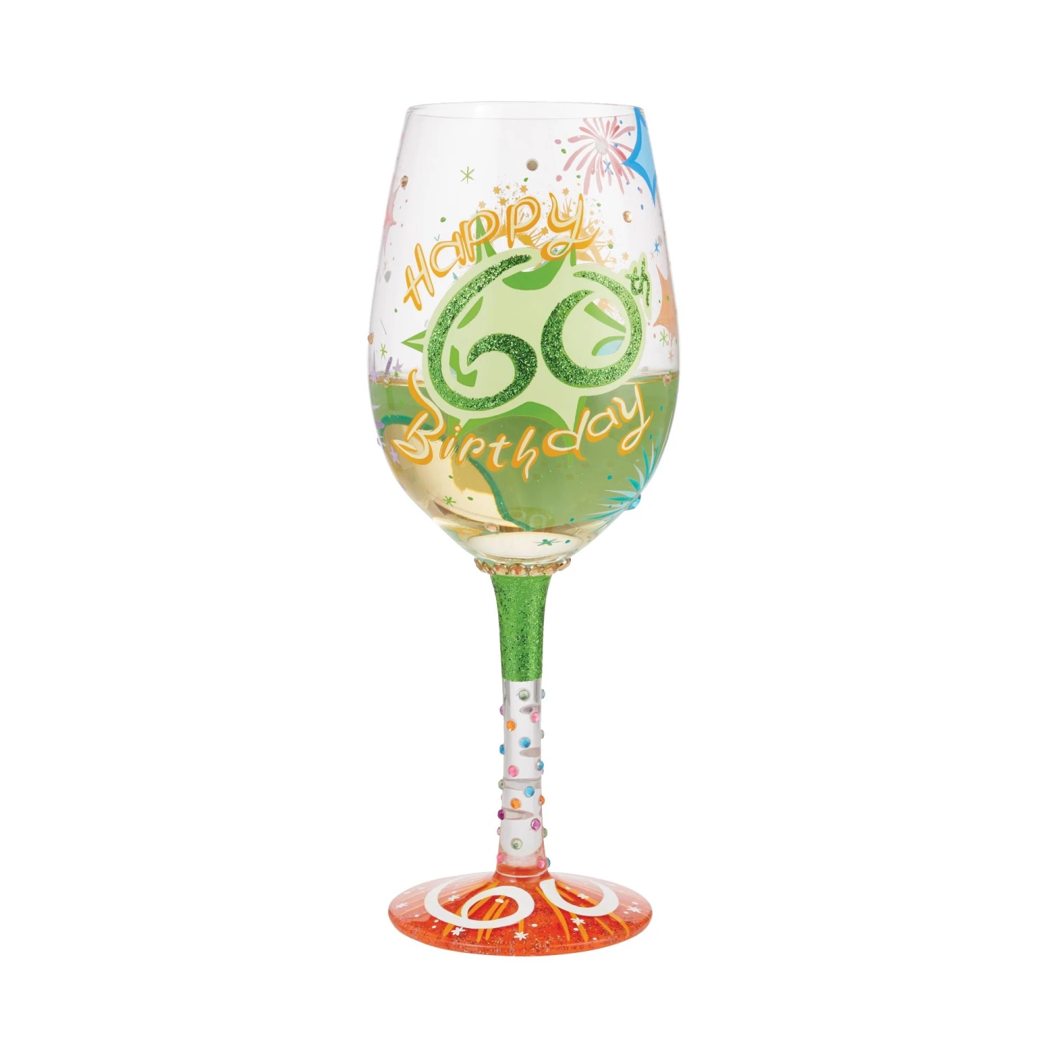 Enesco Gift Wine Glass Happy 60th Birthday(Wine Glass Happy 60th Birthday) 2 Enesco Gift Wine Glass Happy 60th Birthday(Wine Glass Happy 60th Birthday) - Image 2