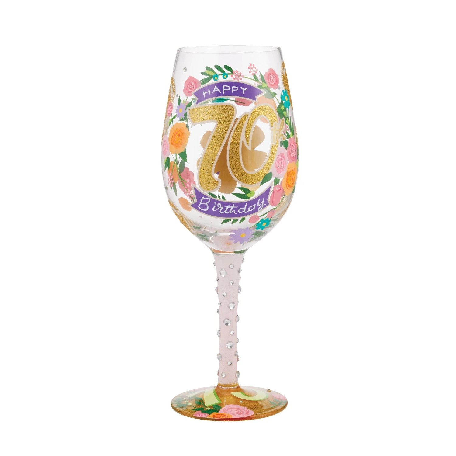 Enesco Gift Wine Glass Happy 70th Birthday(Wine Glass Happy 70th Birthday) 1 Enesco Gift Wine Glass Happy 70th Birthday(Wine Glass Happy 70th Birthday)