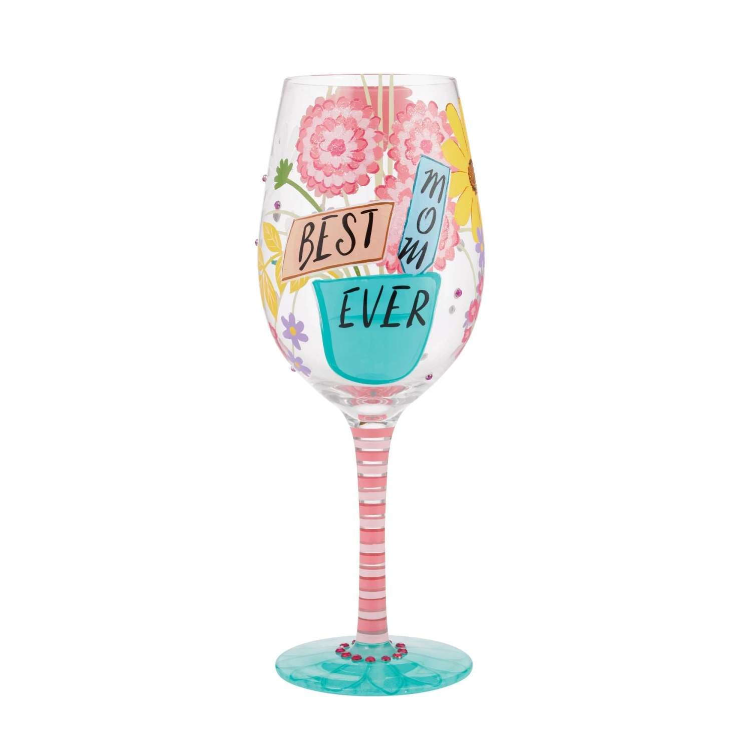 Enesco Gift Wine Glass Best Mom Ever(Wine Glass Best Mom Ever 1) 1 Enesco Gift Wine Glass Best Mom Ever(Wine Glass Best Mom Ever 1)