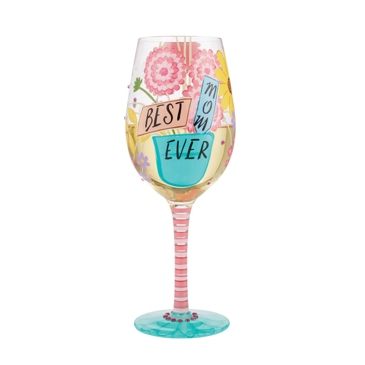 Enesco Gift Wine Glass Best Mom Ever(Wine Glass Best Mom Ever 1) 2 Enesco Gift Wine Glass Best Mom Ever(Wine Glass Best Mom Ever 1) - Image 2