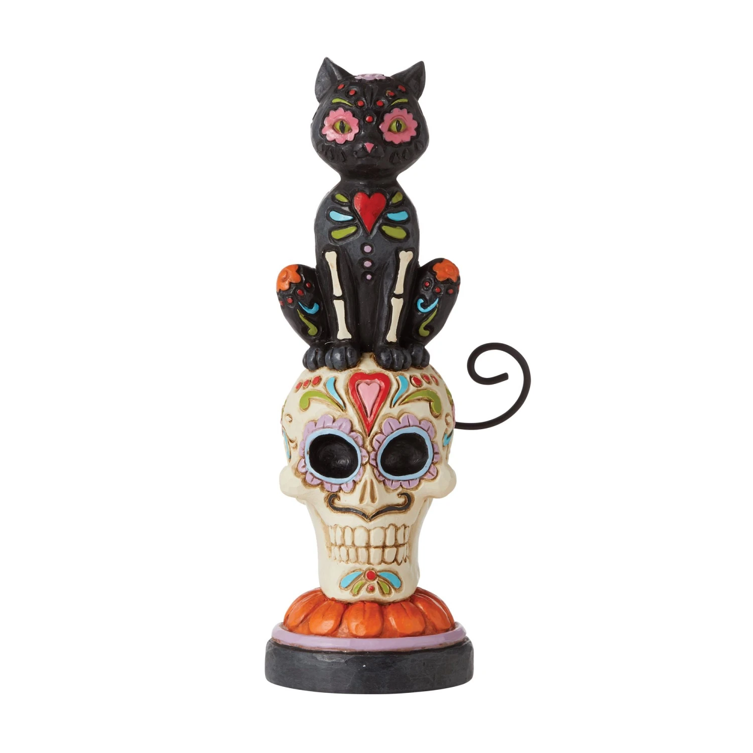 Enesco Gift Day Of Dead Black Cat On Skull(Day Of Dead Black Cat On Skull) 1 Enesco Gift Day Of Dead Black Cat On Skull(Day Of Dead Black Cat On Skull)