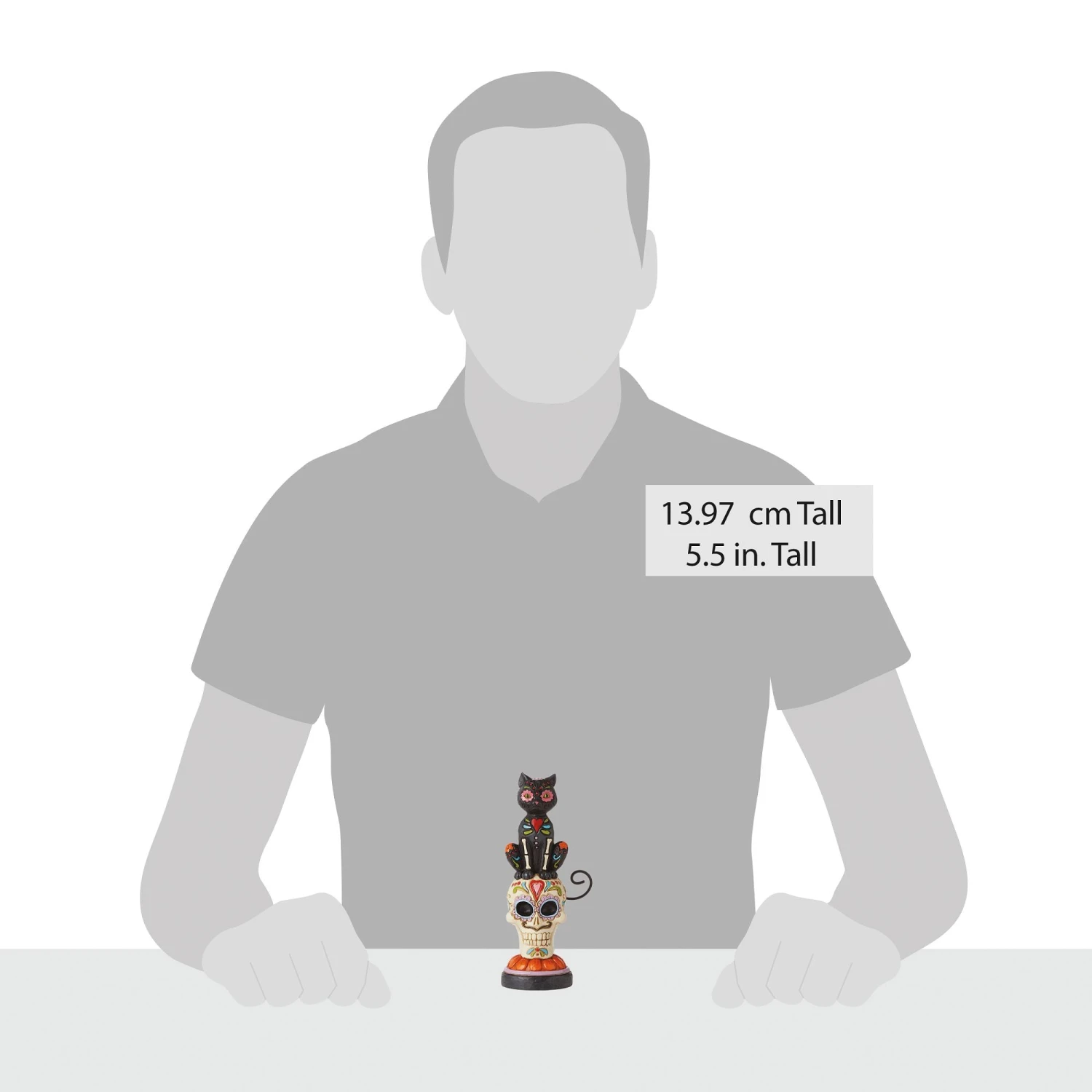 Enesco Gift Day Of Dead Black Cat On Skull(Day Of Dead Black Cat On Skull) 4 Enesco Gift Day Of Dead Black Cat On Skull(Day Of Dead Black Cat On Skull) - Image 4