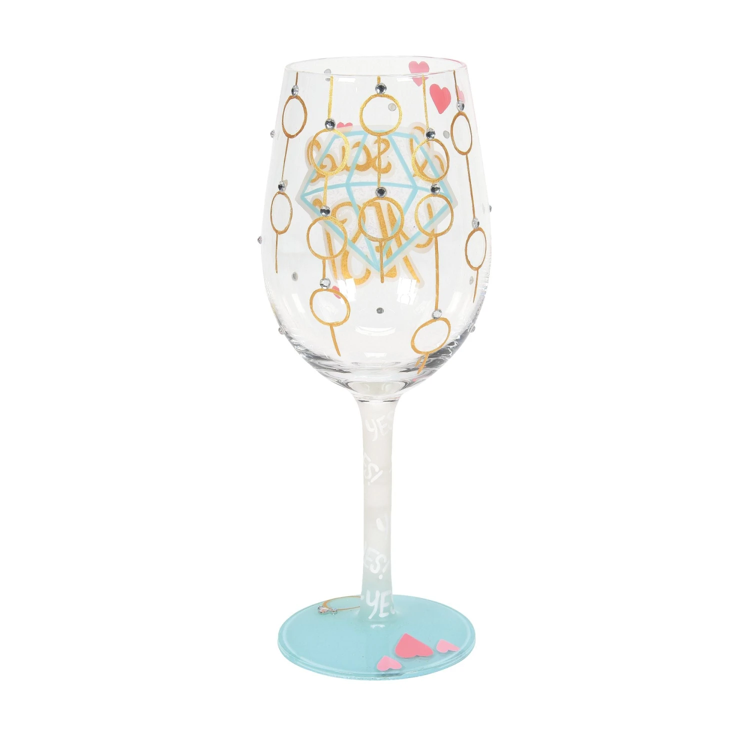 Enesco Gift I Said Yes Wine Glass(I Said Yes Wine Glass) 2 Enesco Gift I Said Yes Wine Glass(I Said Yes Wine Glass) - Image 2