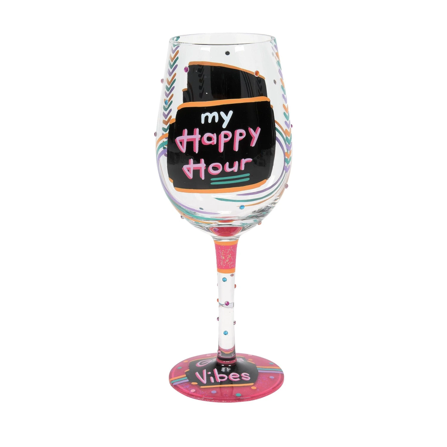 Enesco Gift Happy Hour Wine Glass(Happy Hour Wine Glass) 1 Enesco Gift Happy Hour Wine Glass(Happy Hour Wine Glass)