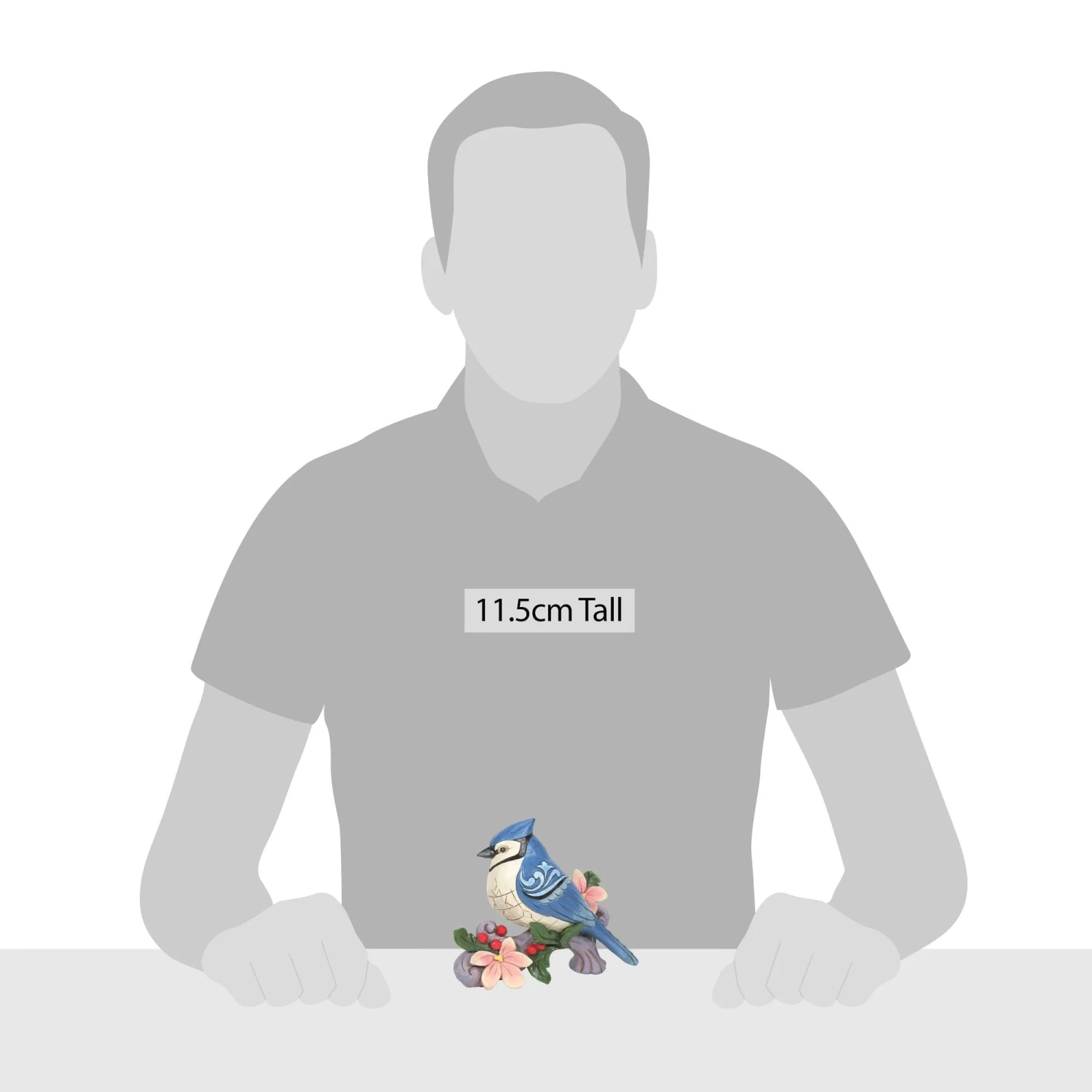 Enesco Gift Blue Jay With Flowers(Js Hwc Fig Blue Jay) 3 Enesco Gift Blue Jay With Flowers(Js Hwc Fig Blue Jay) - Image 3