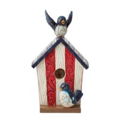 Enesco Gift Patriotic Decorative Birdhouse(Patriotic Decorative Birdhouse)