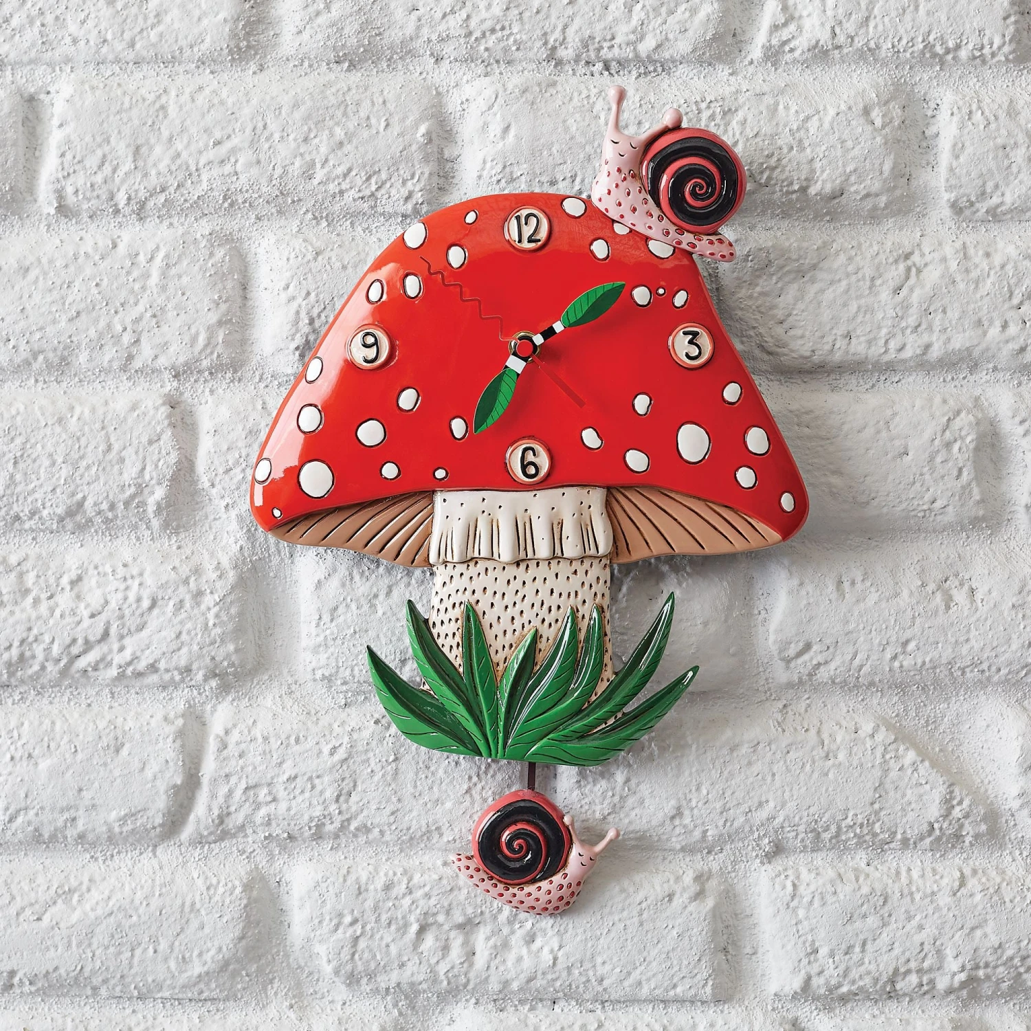 Enesco Gift Fun-Guy Mushroom Wall Clock(Fun Guy Mushroom Wall Clock) 3 Enesco Gift Fun-Guy Mushroom Wall Clock(Fun Guy Mushroom Wall Clock) - Image 3