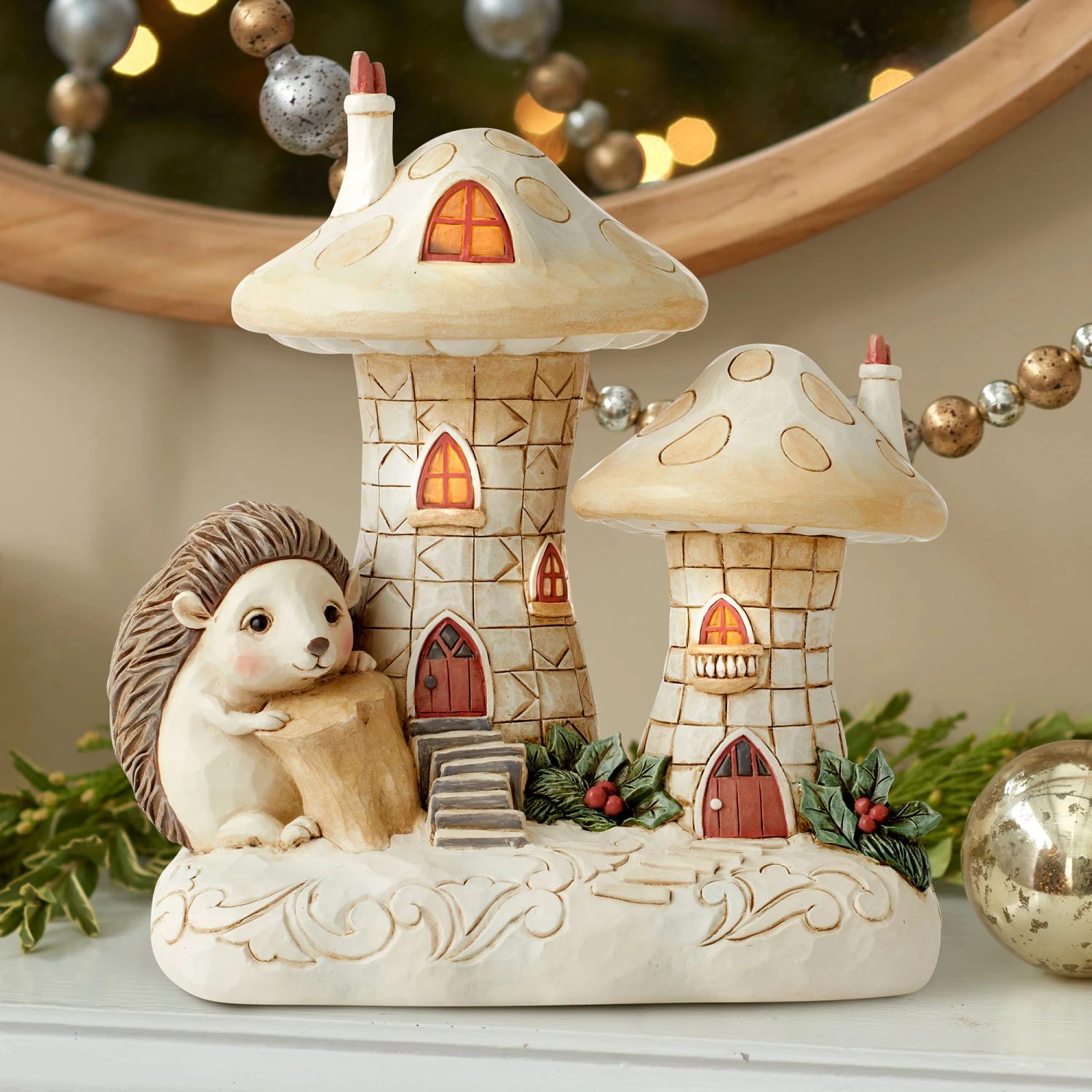 Enesco Gift Woodland Lited Mushroom House(Woodland Mushroom House Lt) 2 Enesco Gift Woodland Lited Mushroom House(Woodland Mushroom House Lt) - Image 2