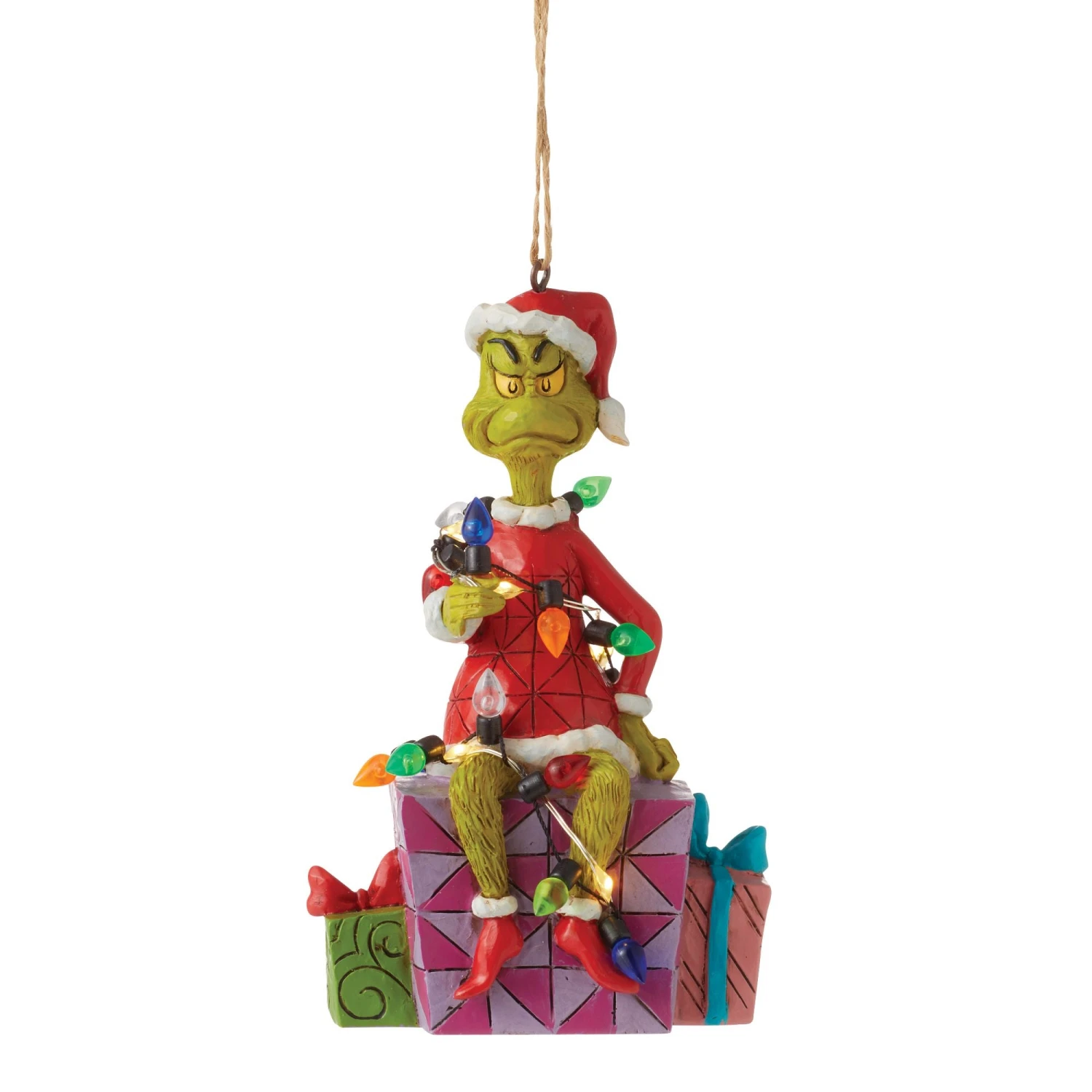 Enesco Gift Grinch On Present Ornament(Grinch On Present Ornament) 1 Enesco Gift Grinch On Present Ornament(Grinch On Present Ornament)