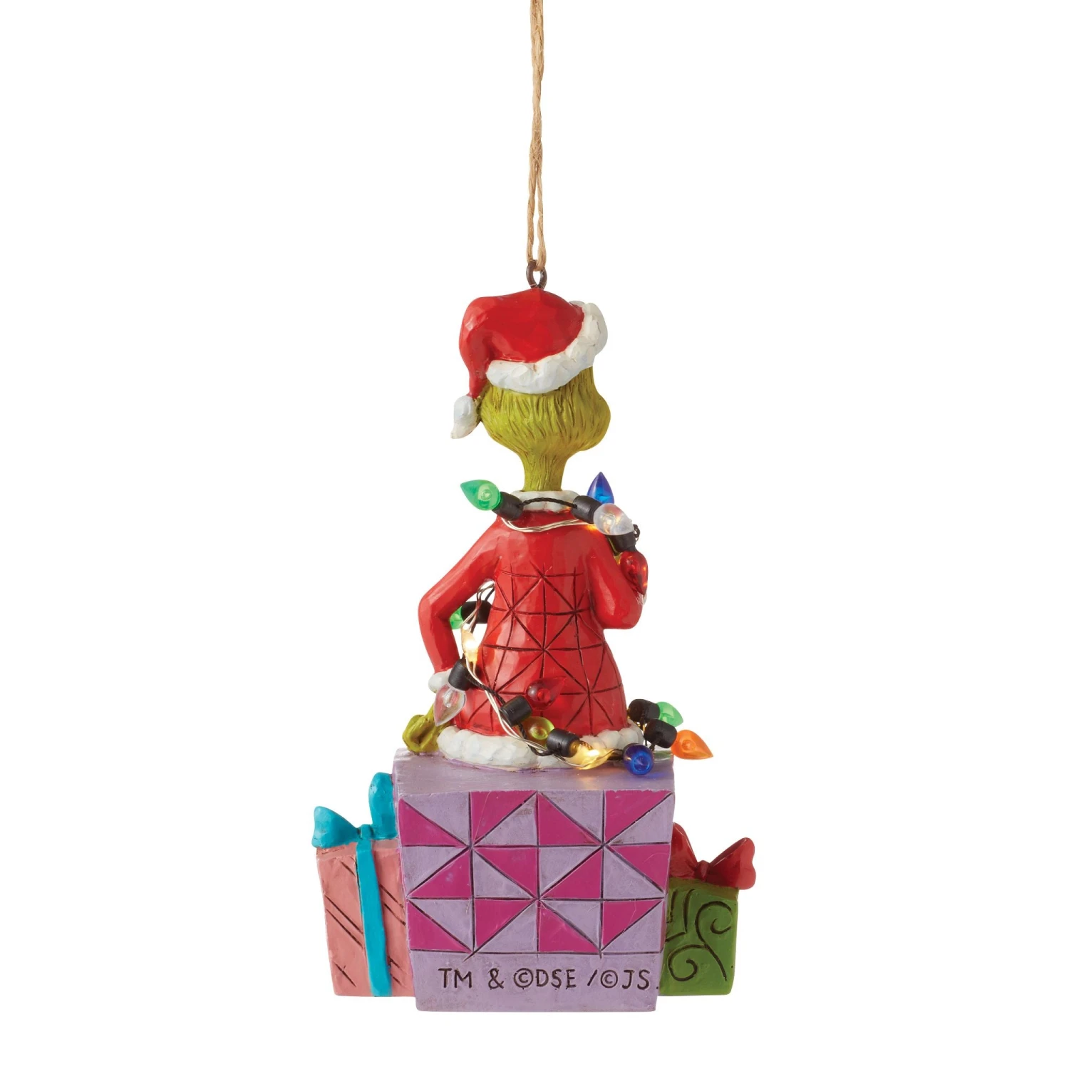Enesco Gift Grinch On Present Ornament(Grinch On Present Ornament) 2 Enesco Gift Grinch On Present Ornament(Grinch On Present Ornament) - Image 2