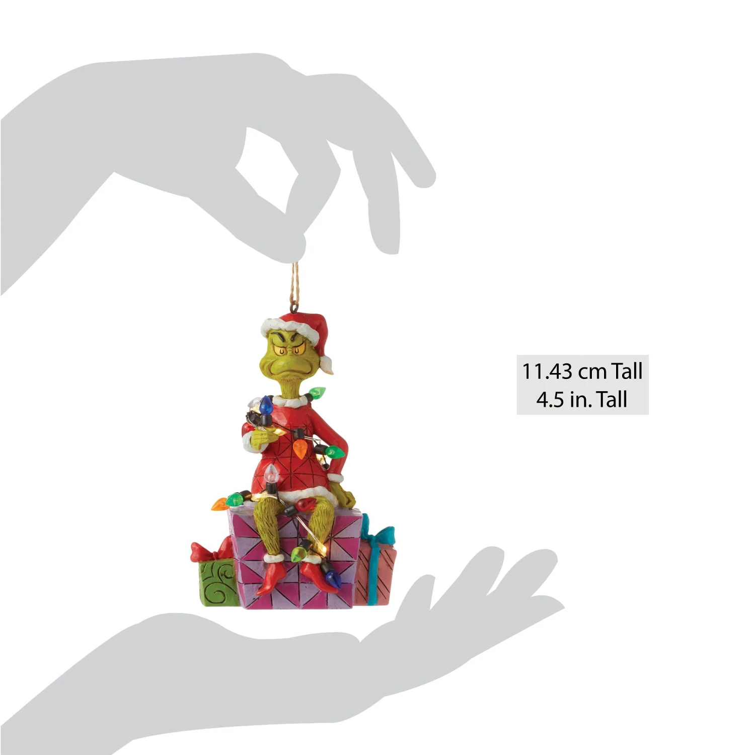 Enesco Gift Grinch On Present Ornament(Grinch On Present Ornament) 4 Enesco Gift Grinch On Present Ornament(Grinch On Present Ornament) - Image 4