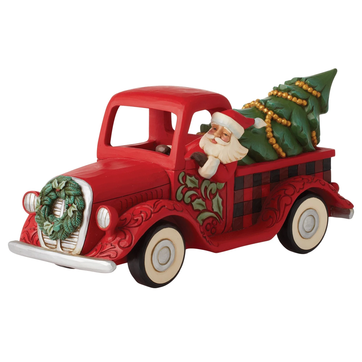 Enesco Gift Highland Glen Santa Truck Fig(Hg Santa In Plaid Truck Fig) 1 Enesco Gift Highland Glen Santa Truck Fig(Hg Santa In Plaid Truck Fig)