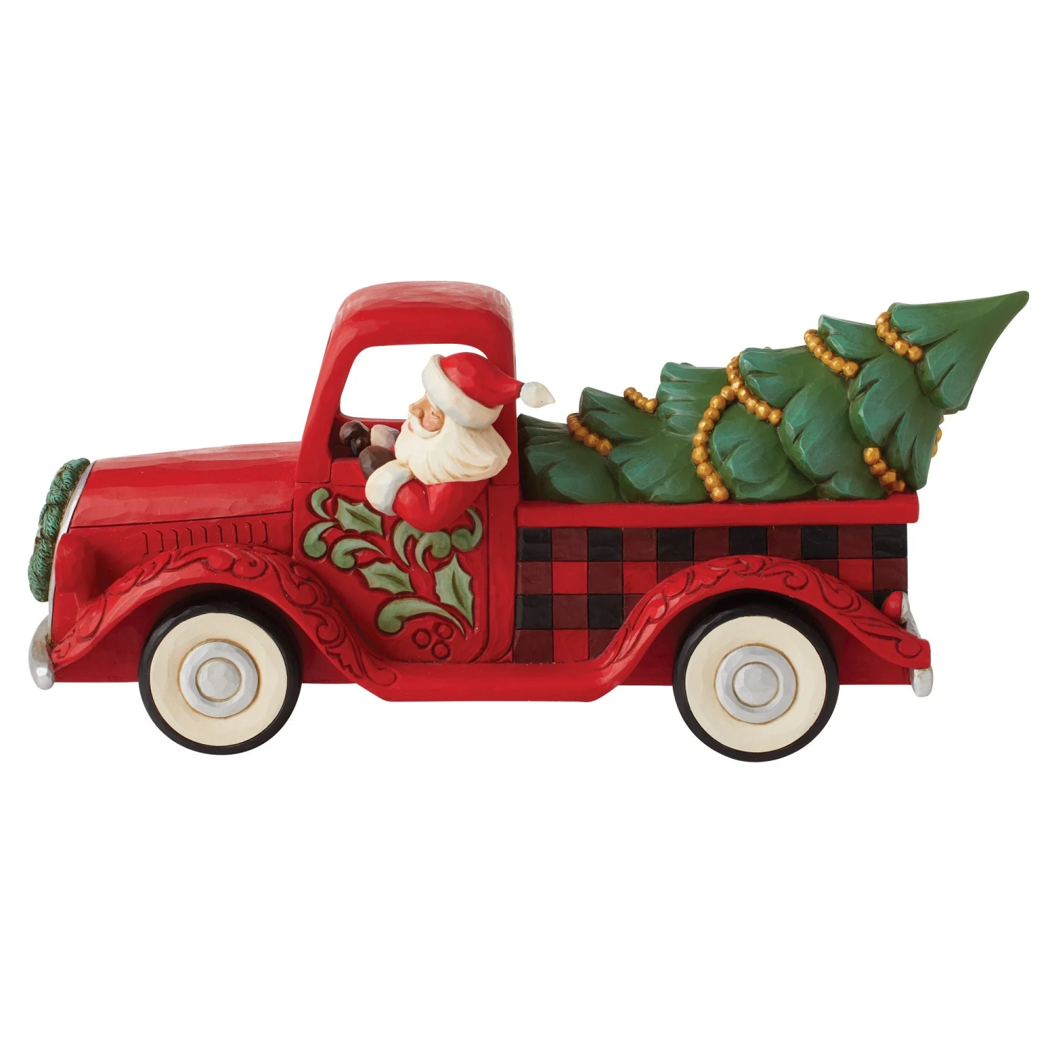Enesco Gift Highland Glen Santa Truck Fig(Hg Santa In Plaid Truck Fig) 2 Enesco Gift Highland Glen Santa Truck Fig(Hg Santa In Plaid Truck Fig) - Image 2