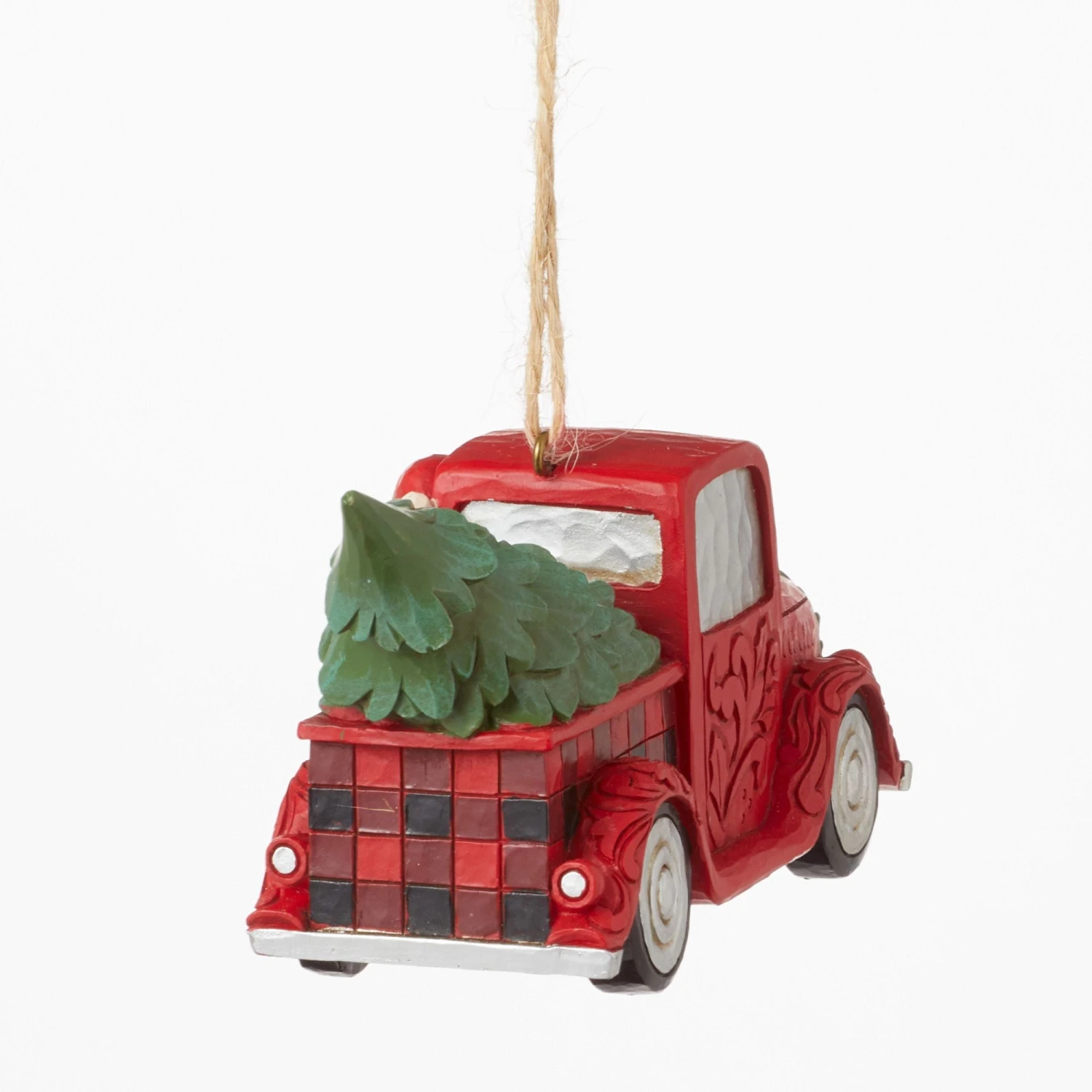 Enesco Gift HG Santa Plaid Red Truck Orn(Hg Santa Plaid Red Truck Orn) 5 Enesco Gift HG Santa Plaid Red Truck Orn(Hg Santa Plaid Red Truck Orn) - Image 5