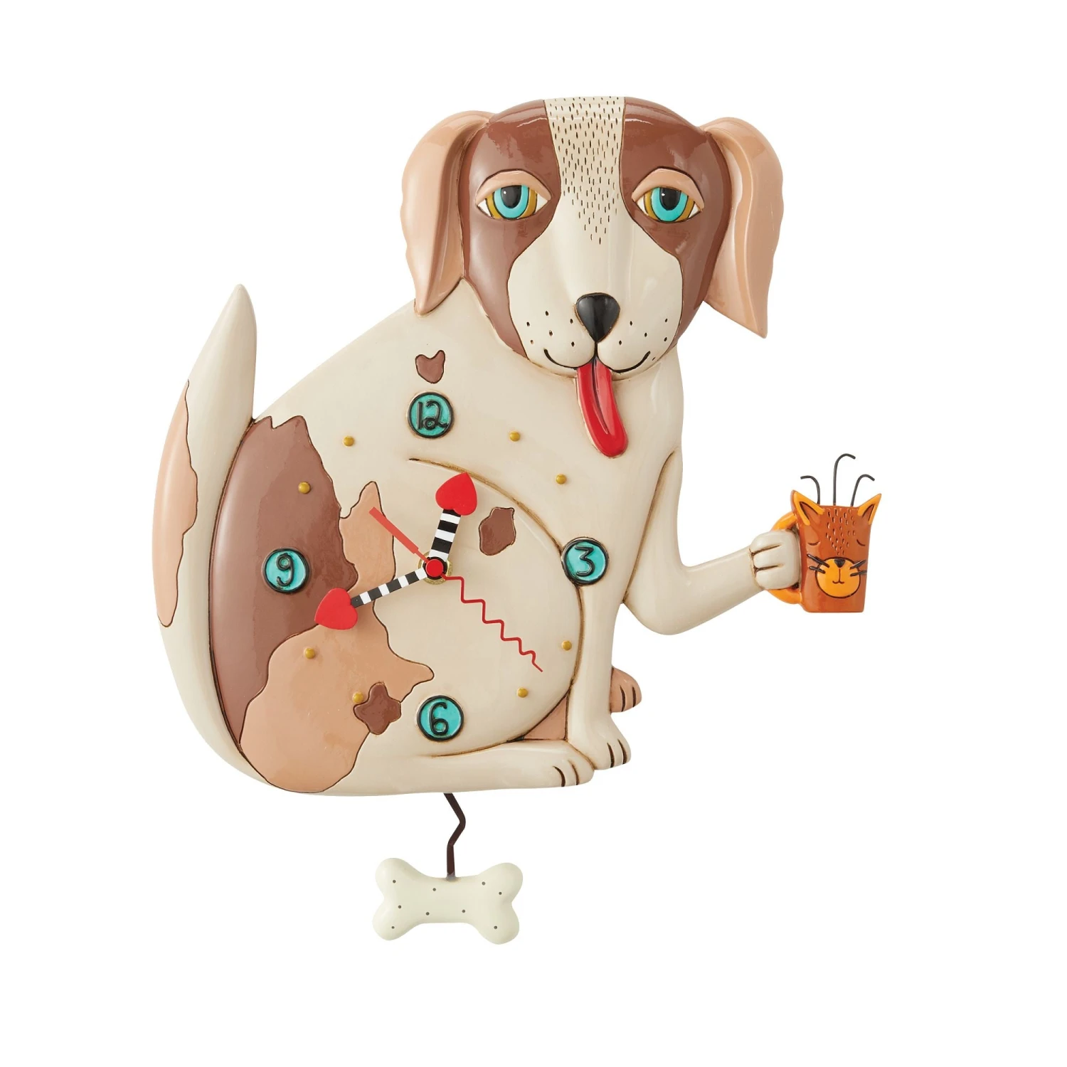 Enesco Gift No Bones (Dog) Clock(No Bones Dog Clock) 1 Enesco Gift No Bones (Dog) Clock(No Bones Dog Clock)