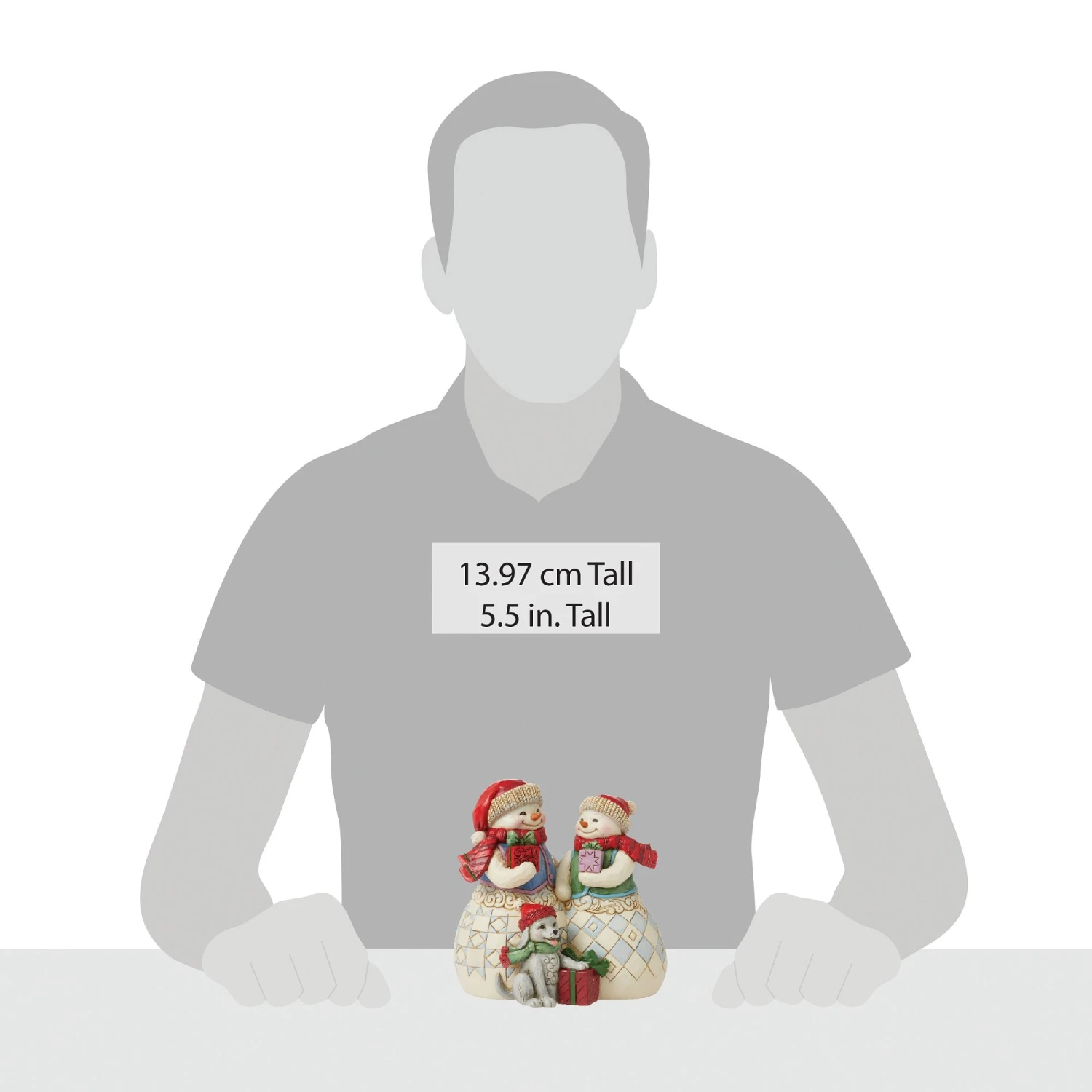 Enesco Gift Snow Couple With Puppy Fig(Snow Couple With Puppy Fig 1) 5 Enesco Gift Snow Couple With Puppy Fig(Snow Couple With Puppy Fig 1) - Image 5