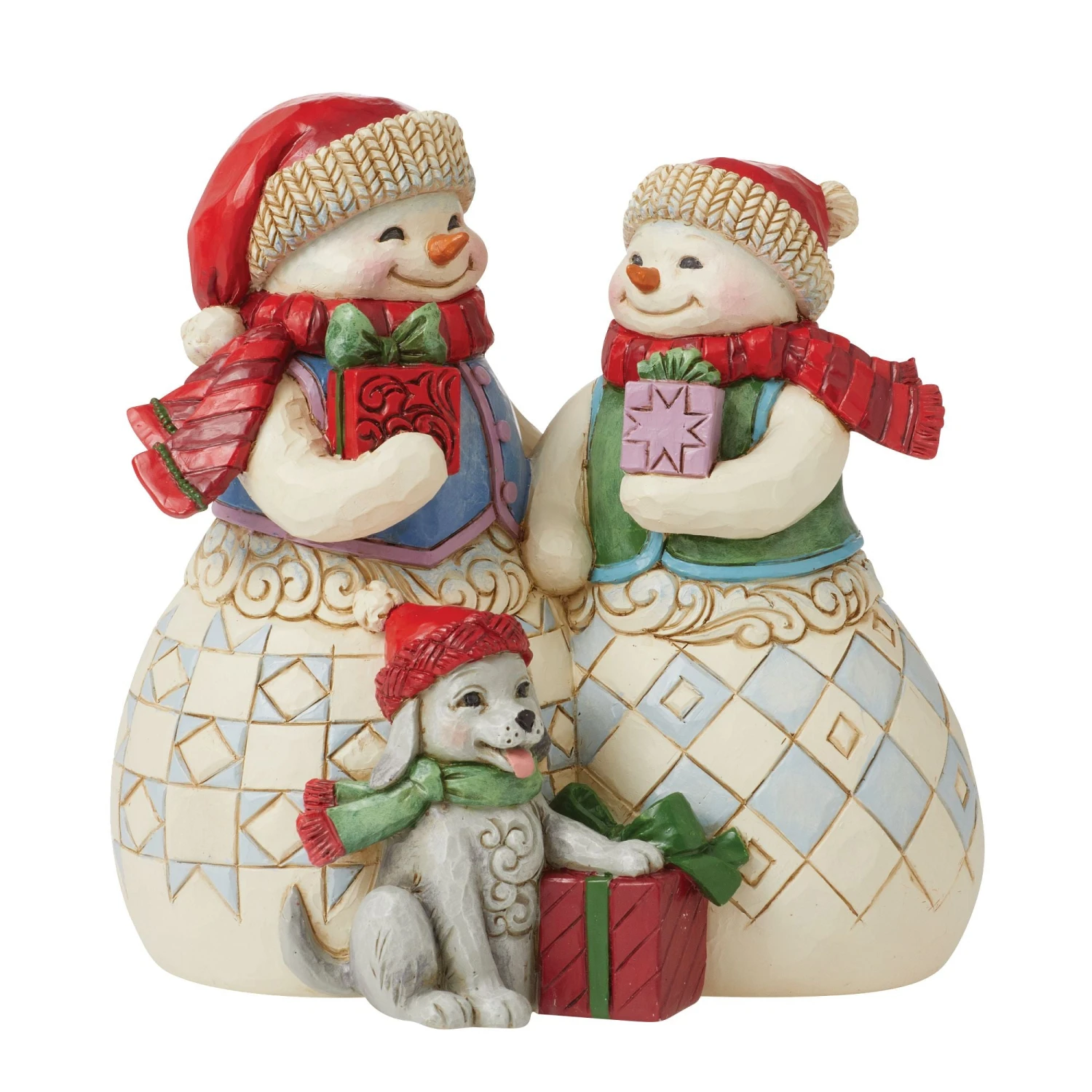 Enesco Gift Snow Couple With Puppy Fig(Snow Couple With Puppy Fig 1) 1 Enesco Gift Snow Couple With Puppy Fig(Snow Couple With Puppy Fig 1)