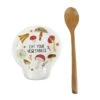 Enesco Gift Mushroom Spoonest W Spoon Set(Mushroom Spoonest W Spoon Set)
