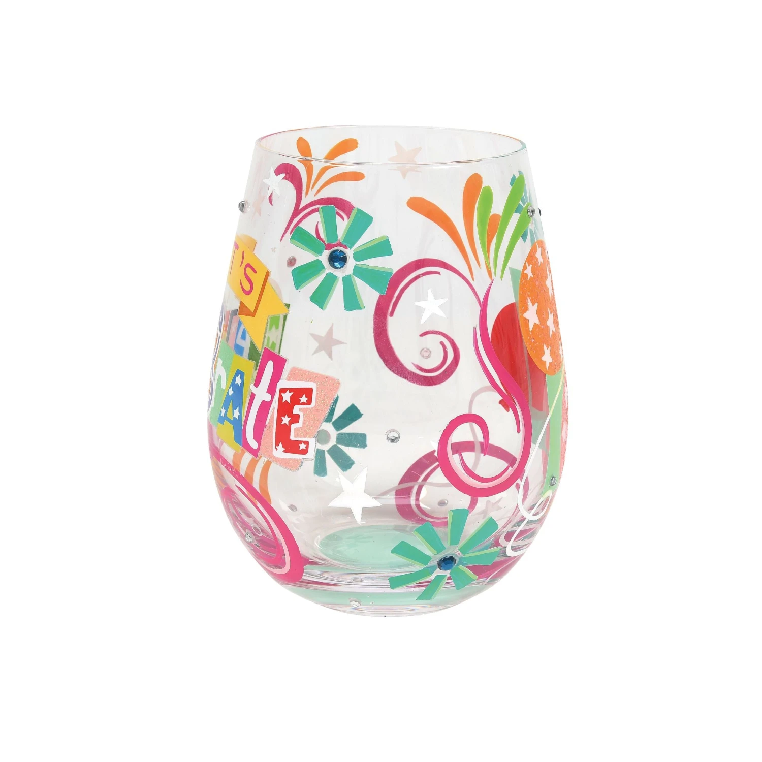Enesco Gift Let's Celebrate Stemless Wine(Lets Celebrate Stemless Wine) 2 Enesco Gift Let's Celebrate Stemless Wine(Lets Celebrate Stemless Wine) - Image 2
