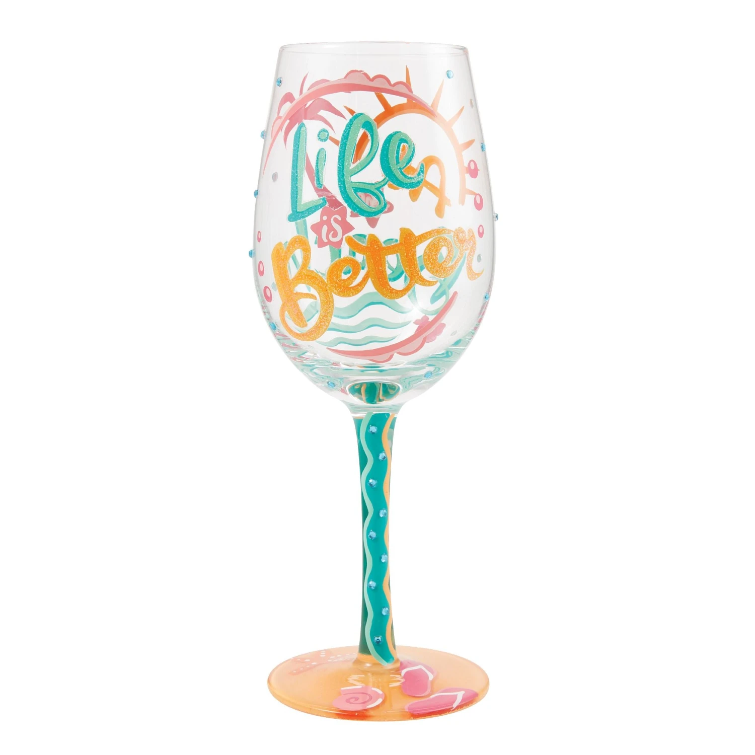 Enesco Gift Life At TheBeach Wine Glass(Life At The Beach Wine Glass) 1 Enesco Gift Life At TheBeach Wine Glass(Life At The Beach Wine Glass)