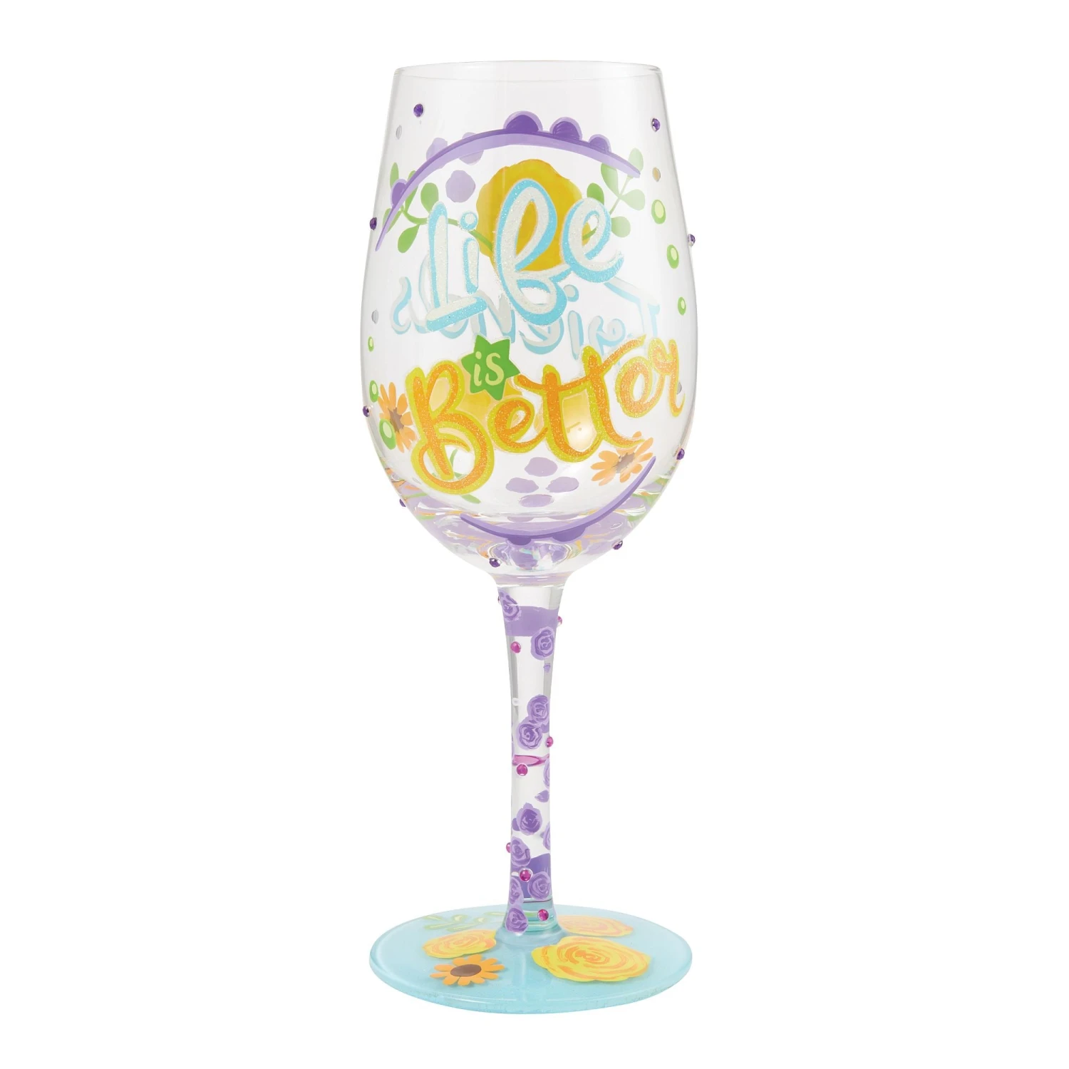 Enesco Gift Life With Friends Wine Glass(Life With Friends Wine Glass) 1 Enesco Gift Life With Friends Wine Glass(Life With Friends Wine Glass)
