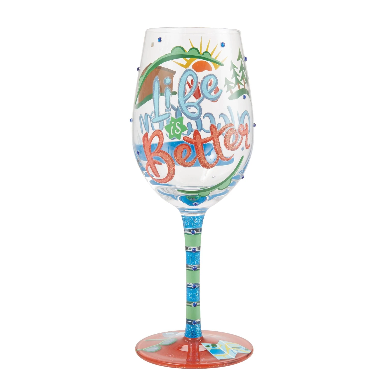 Enesco Gift Life On Vacation Wine Glass(Life On Vacation Wine Glass) 1 Enesco Gift Life On Vacation Wine Glass(Life On Vacation Wine Glass)